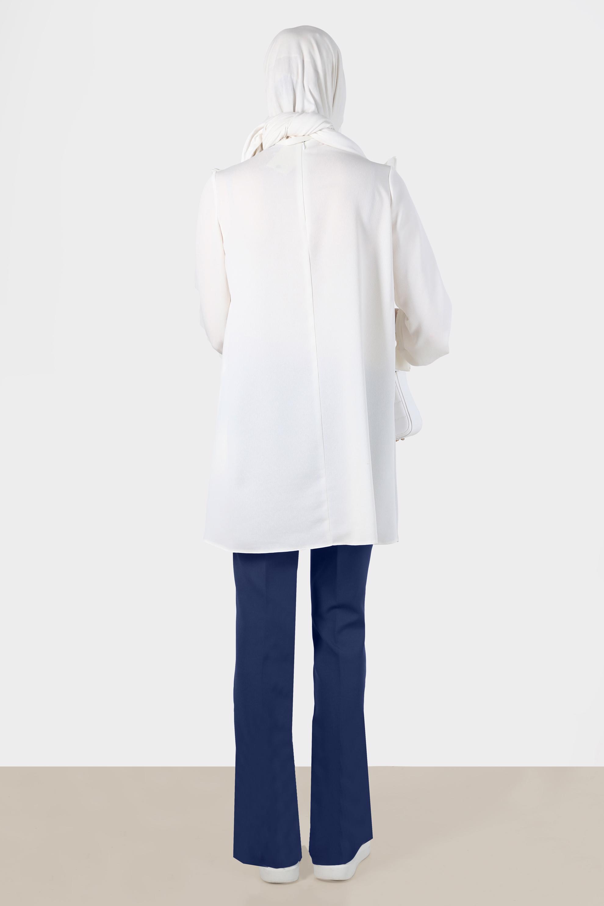 Tesettür giyim LACİVERT İSPANYOL PAÇA PANTOLON 70353 