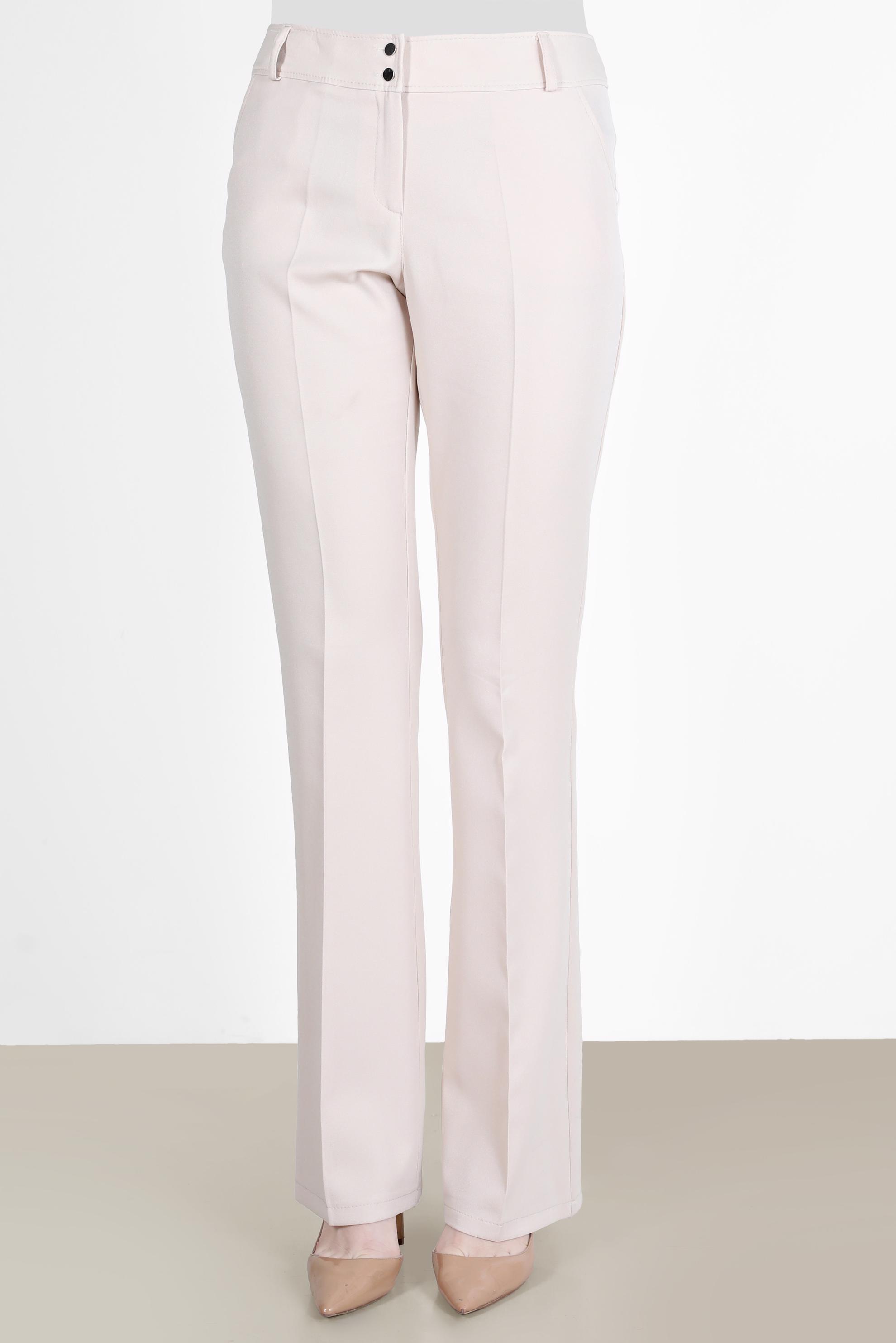 Tesettür giyim EKRU İSPANYOL PAÇA PANTOLON 70353 