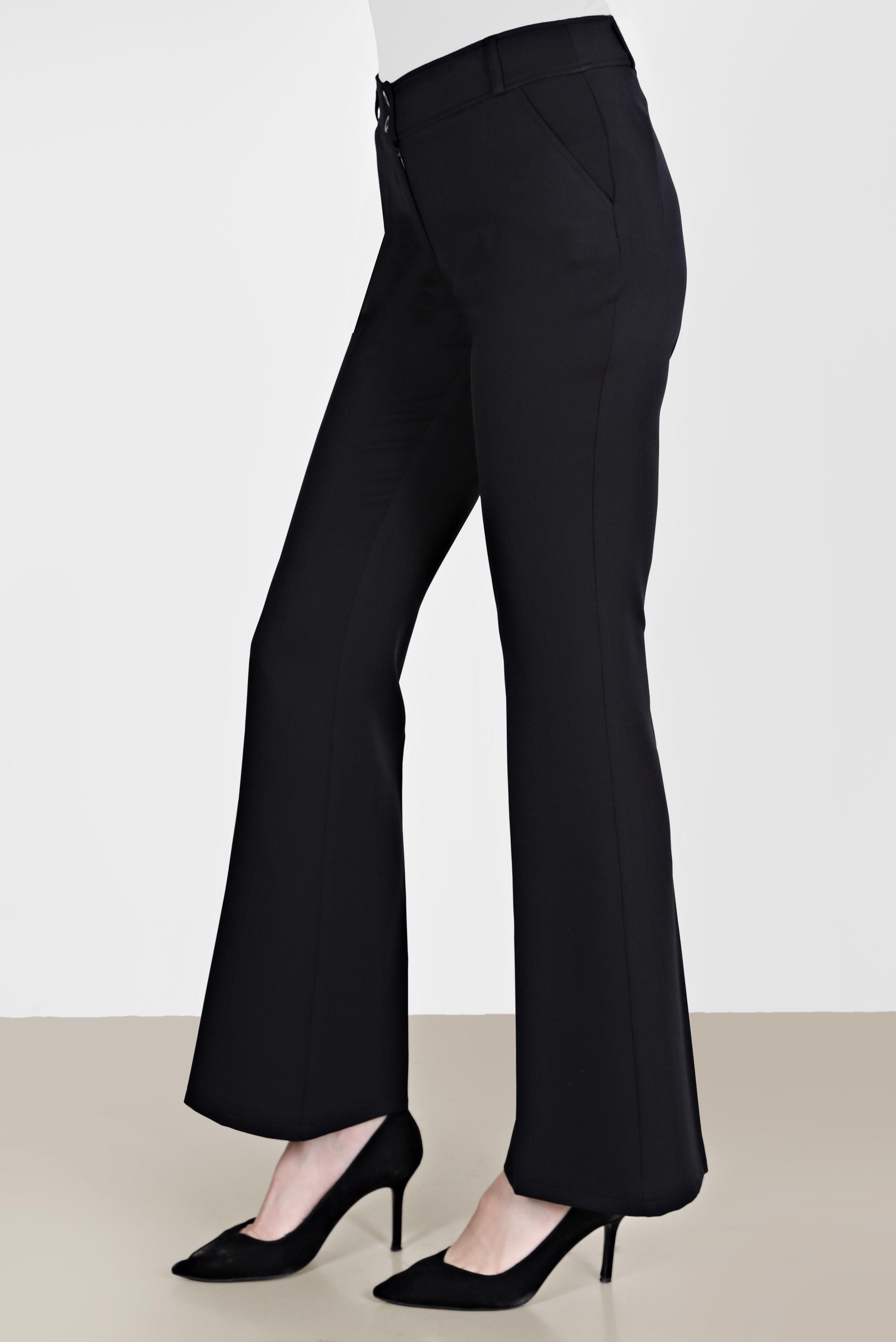 Tesettür giyim SİYAH İSPANYOL PAÇA PANTOLON 70354