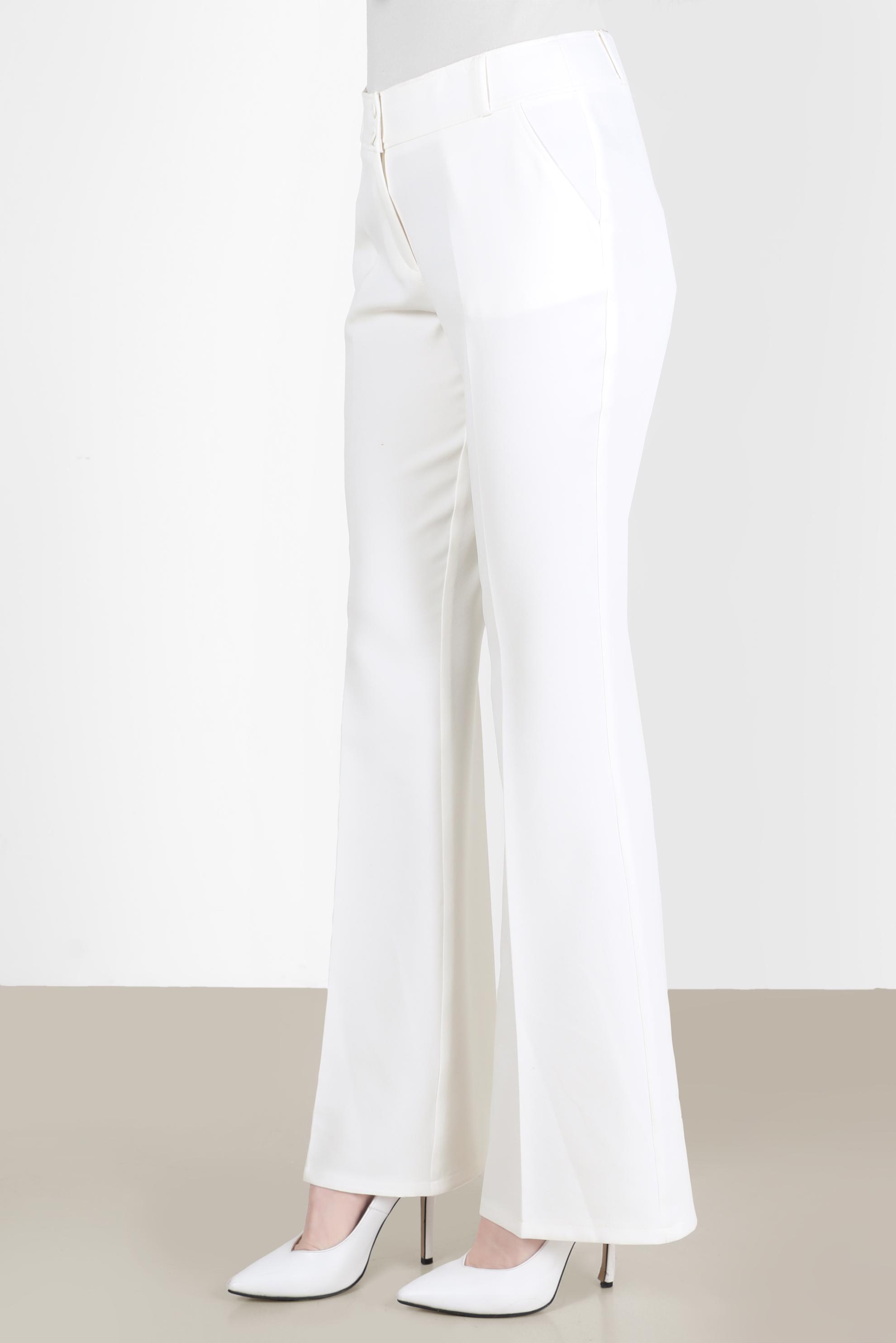Hijab clothing WHITE FLARED TROUSERS 70354