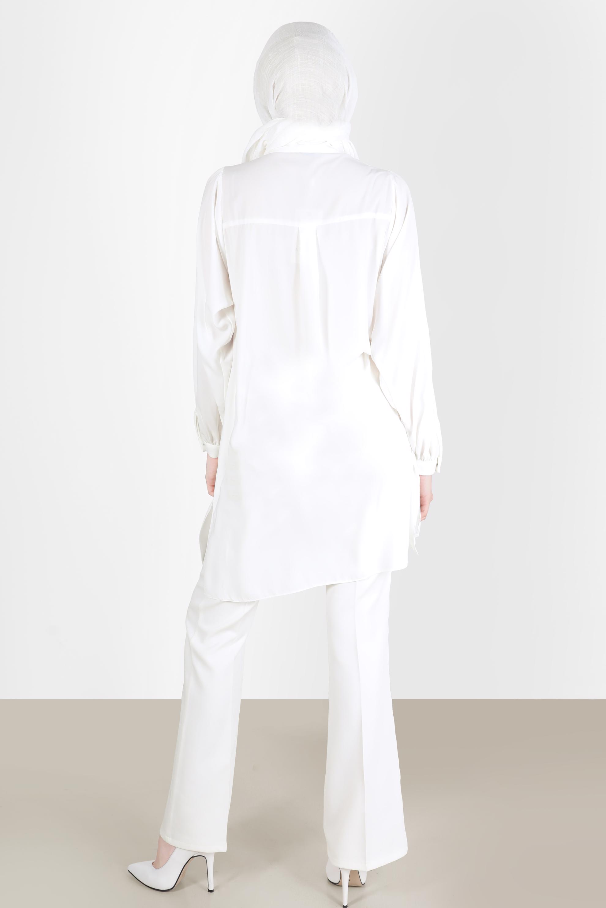 Hijab clothing WHITE FLARED TROUSERS 70354