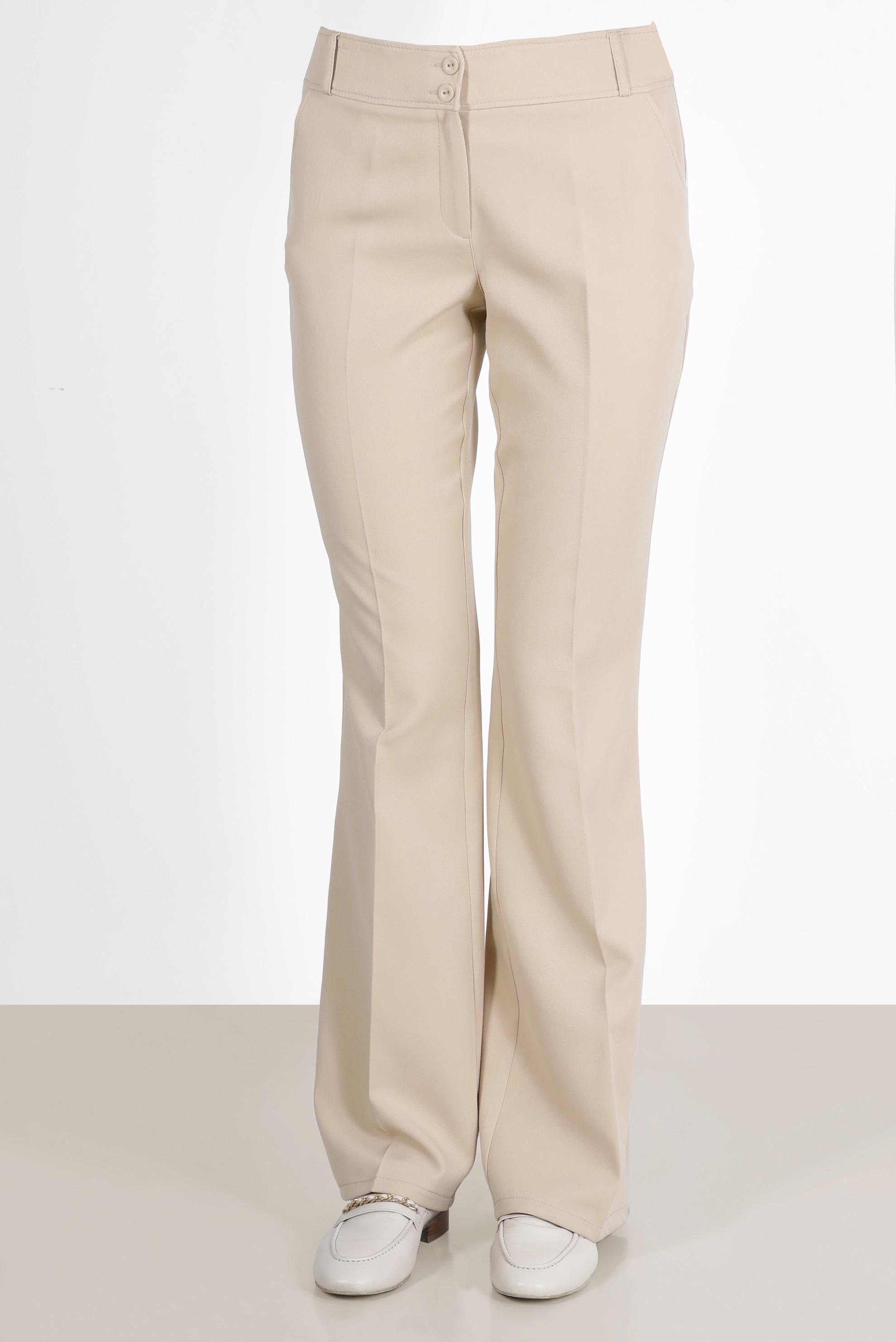 Tesettür giyim BEJ İSPANYOL PAÇA PANTOLON 70354