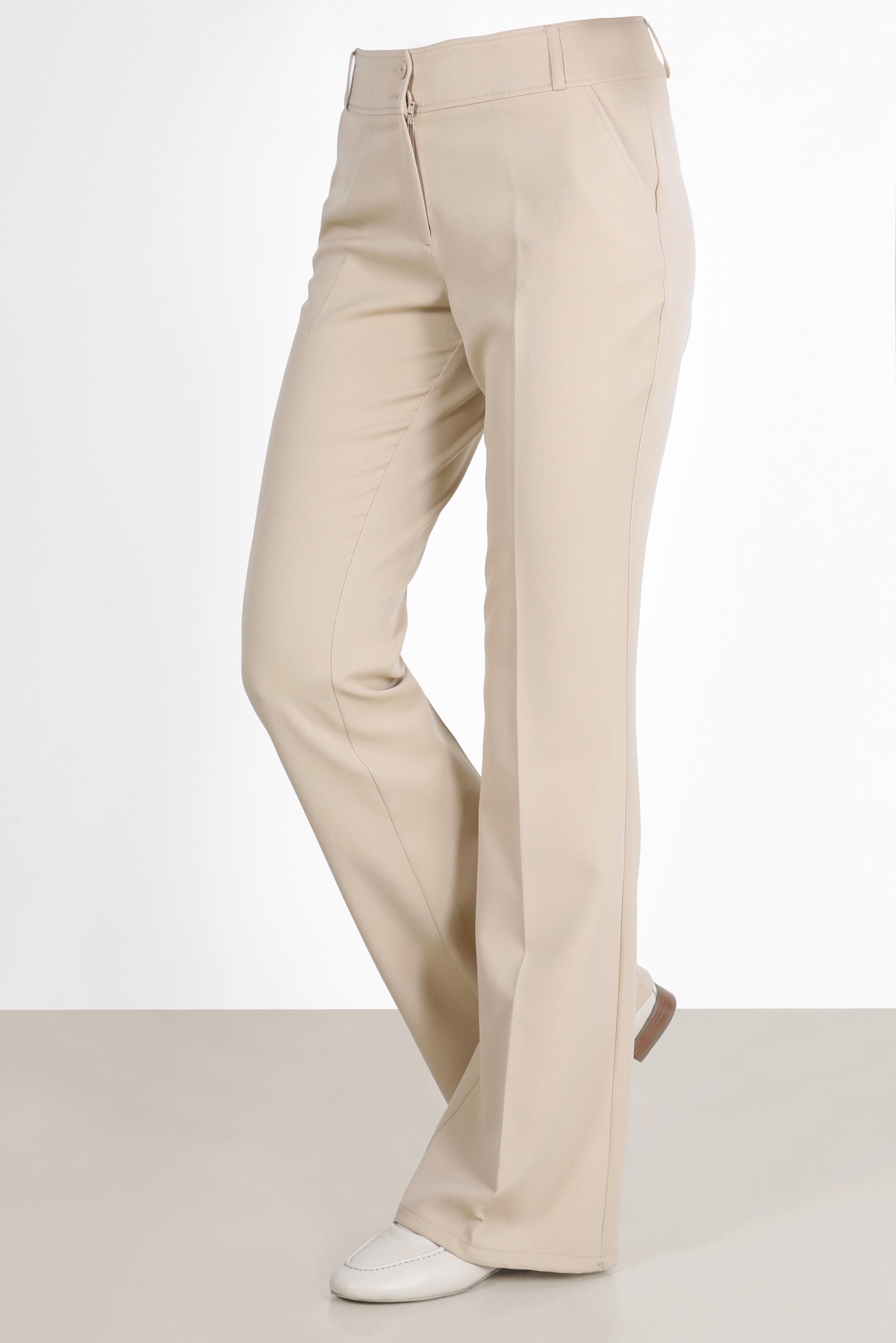 Tesettür giyim BEJ İSPANYOL PAÇA PANTOLON 70354