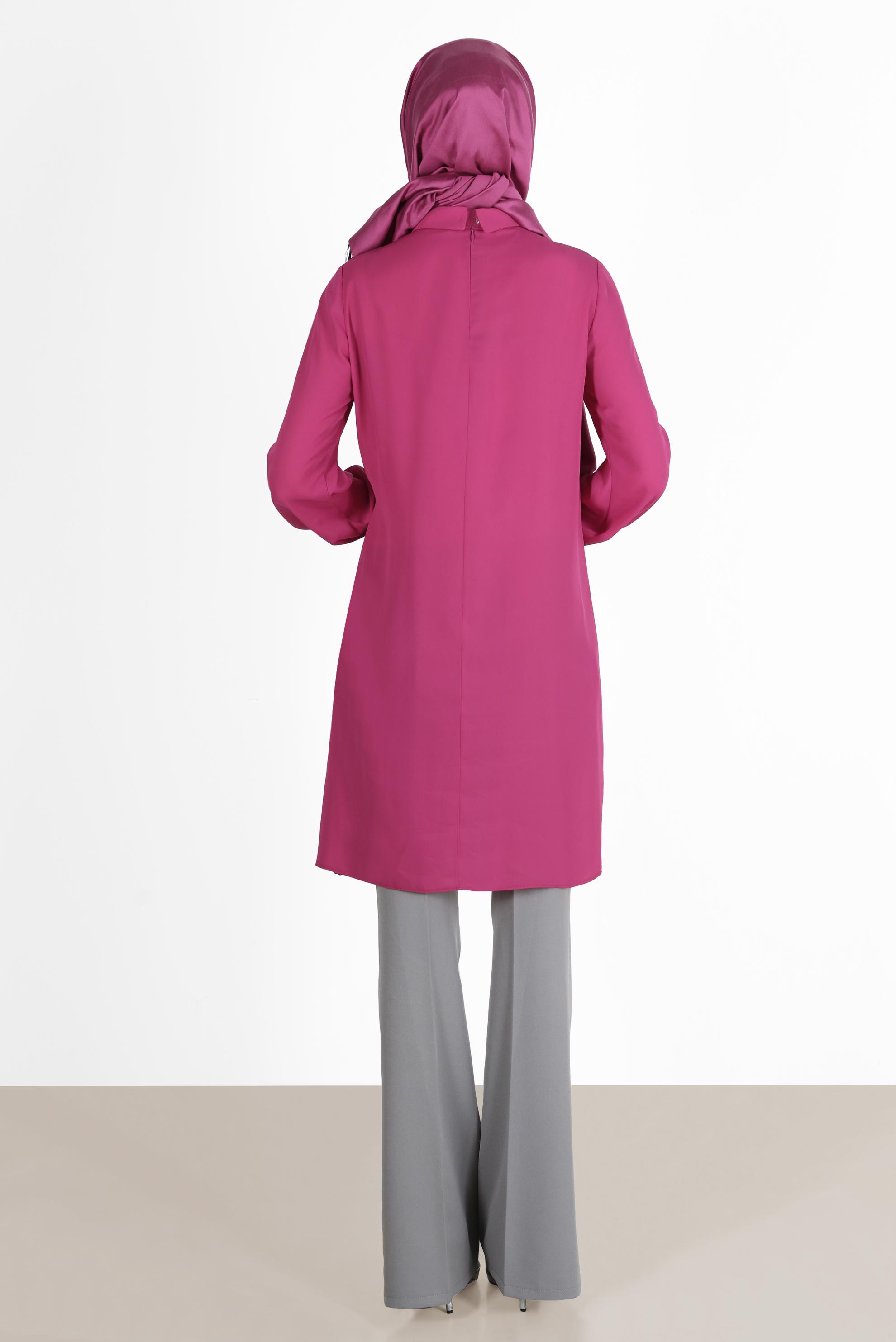 Tesettür giyim GRİ İSPANYOL PAÇA PANTOLON 70354