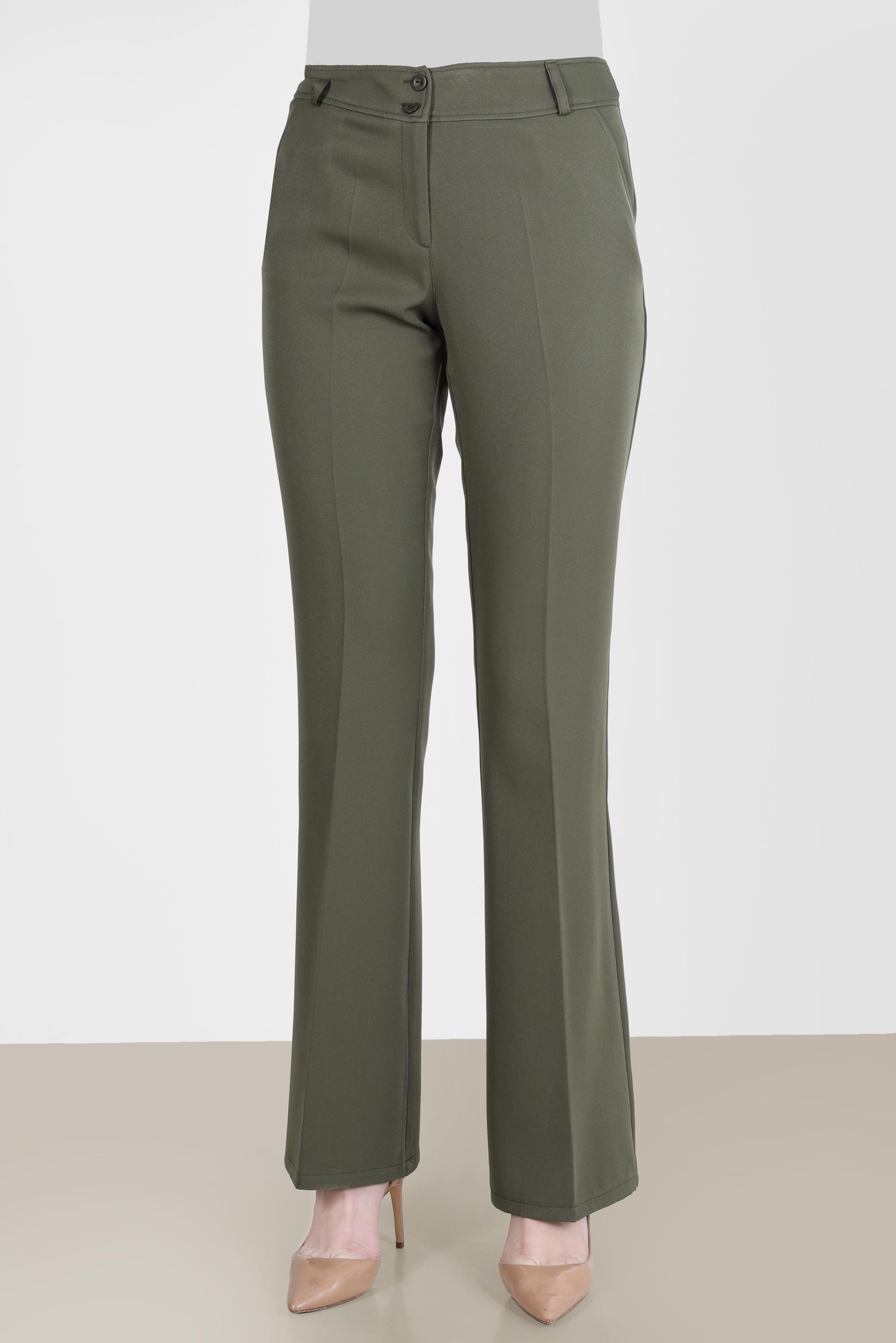 Tesettür giyim HAKİ İSPANYOL PAÇA PANTOLON 70354