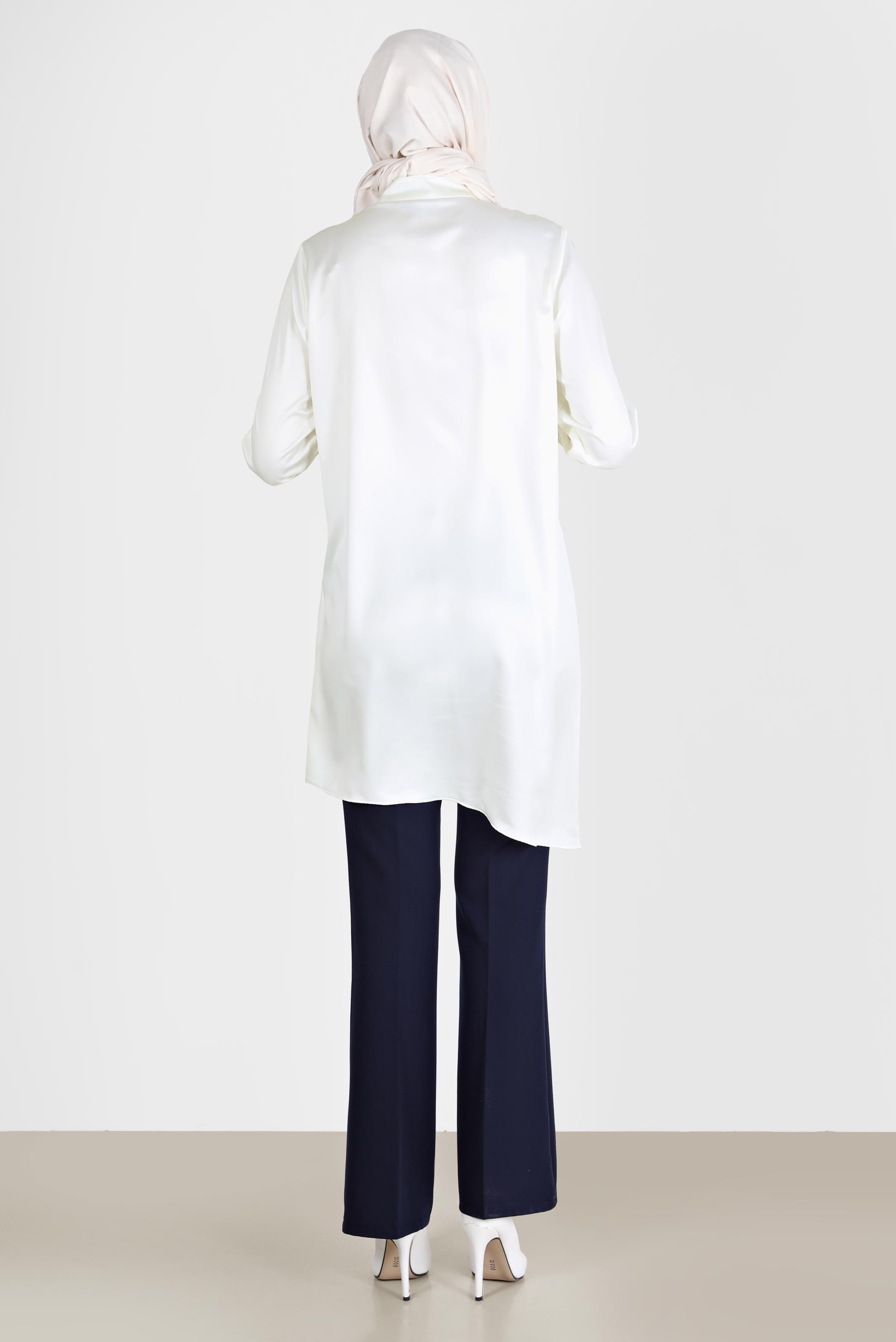 Tesettür giyim LACİVERT İSPANYOL PAÇA PANTOLON 70354