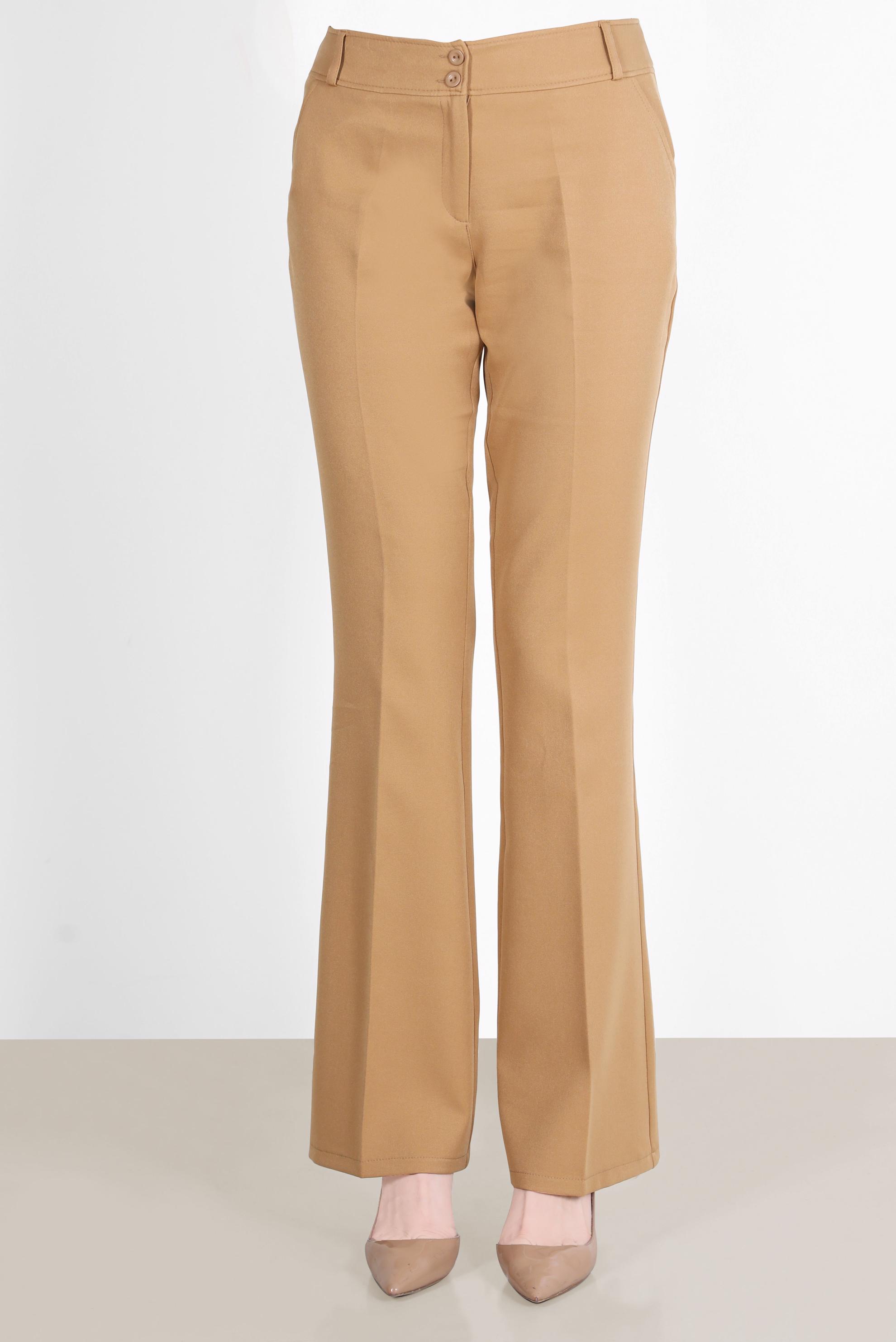 Tesettür giyim KAHVE İSPANYOL PAÇA PANTOLON 70354