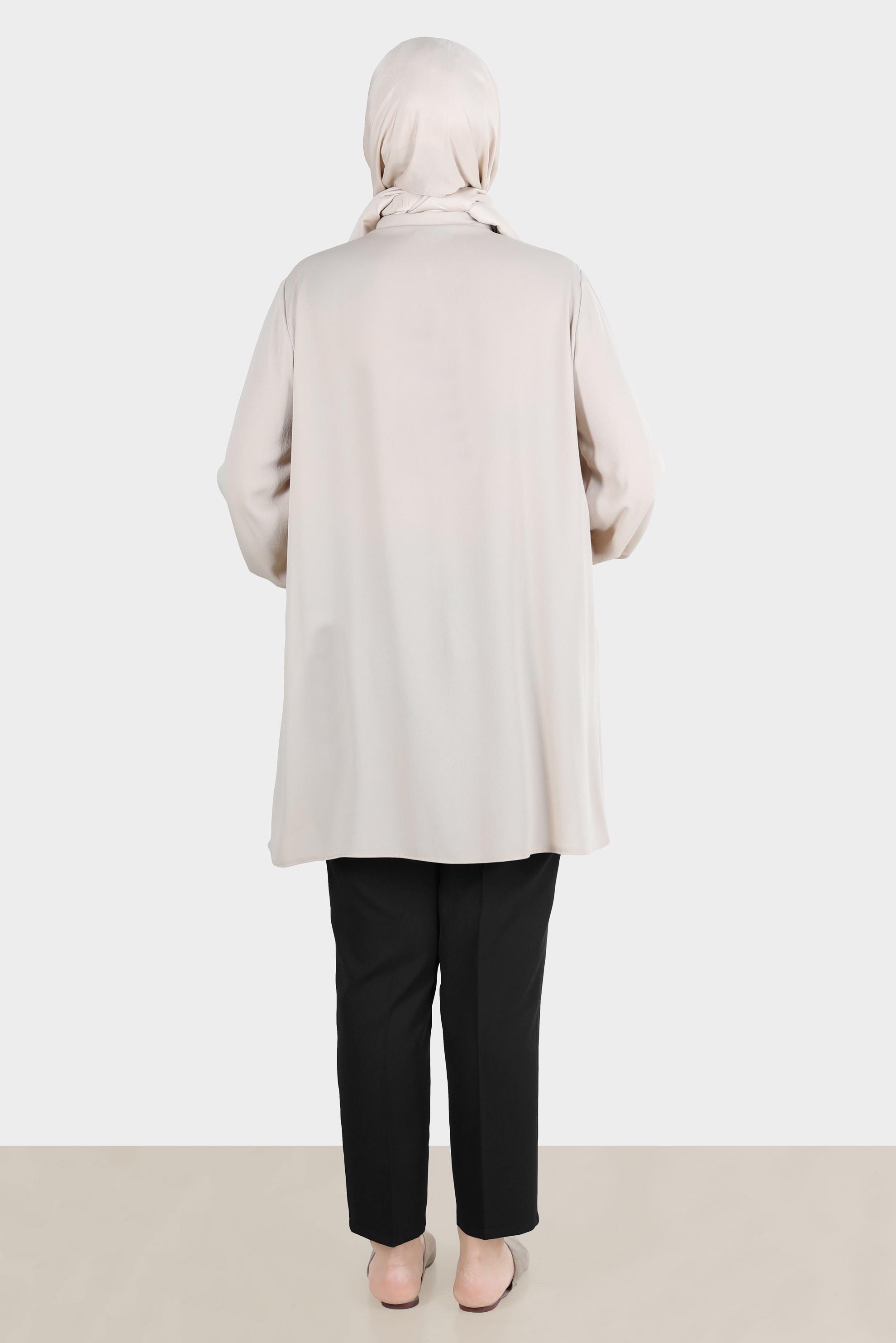 Tesettür giyim SİYAH KLASİK KREP PANTOLON 70355 