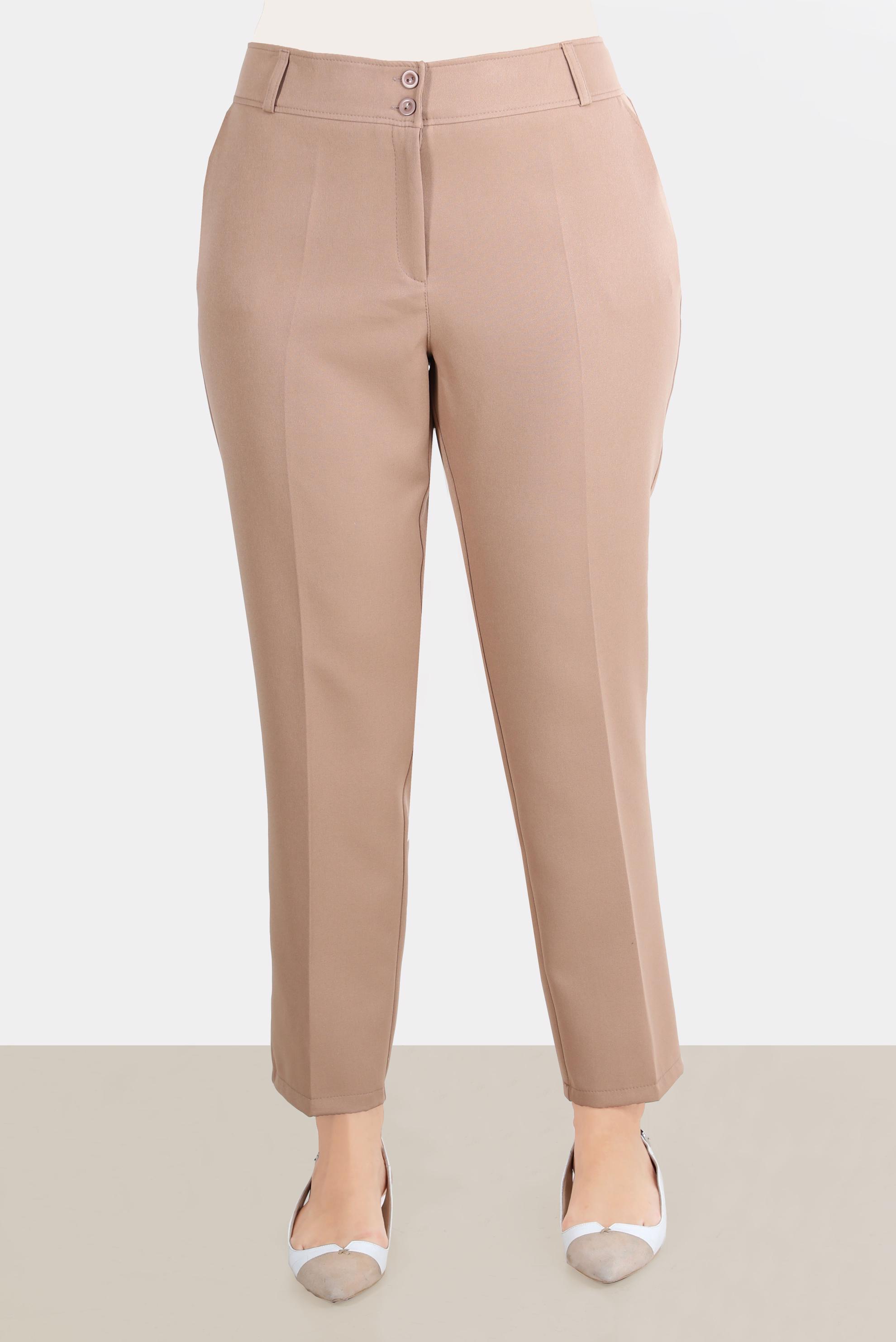 Tesettür giyim KAHVE KLASİK KREP PANTOLON 70355 