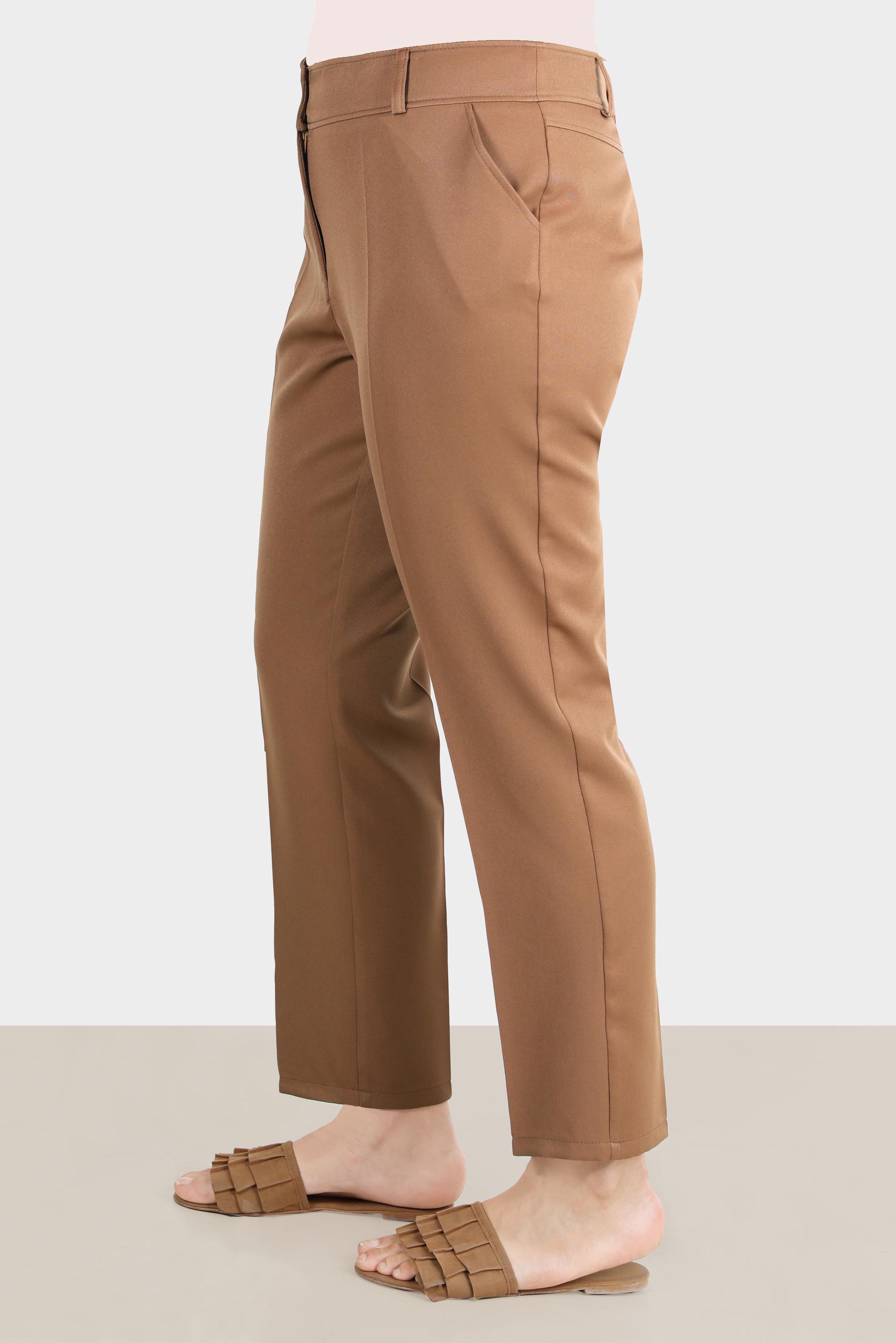 Tesettür giyim KAHVE KLASİK KREP PANTOLON 70355 