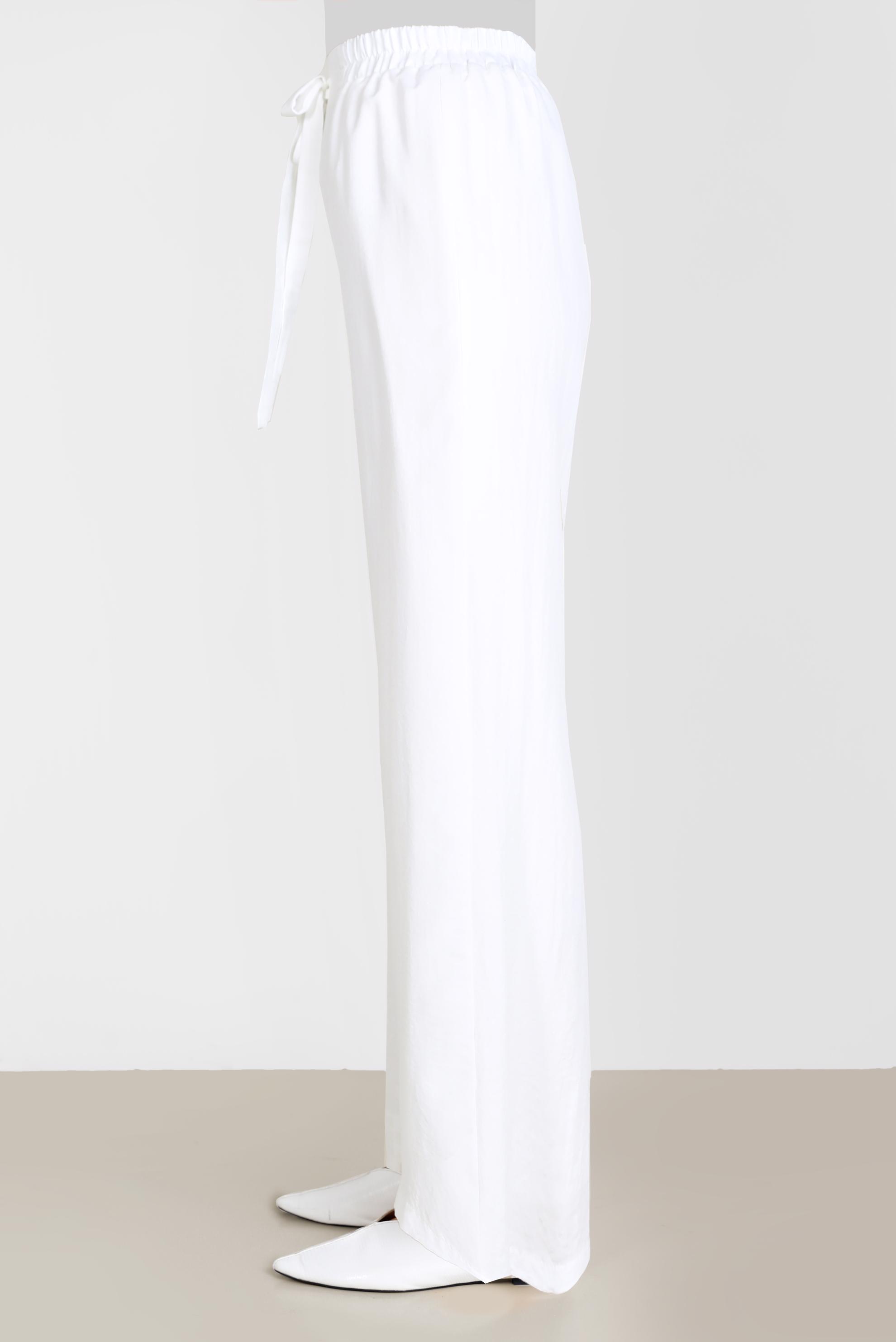 Tesettür giyim BEYAZ BELİ LASTİKLİ PANTOLON 70356 