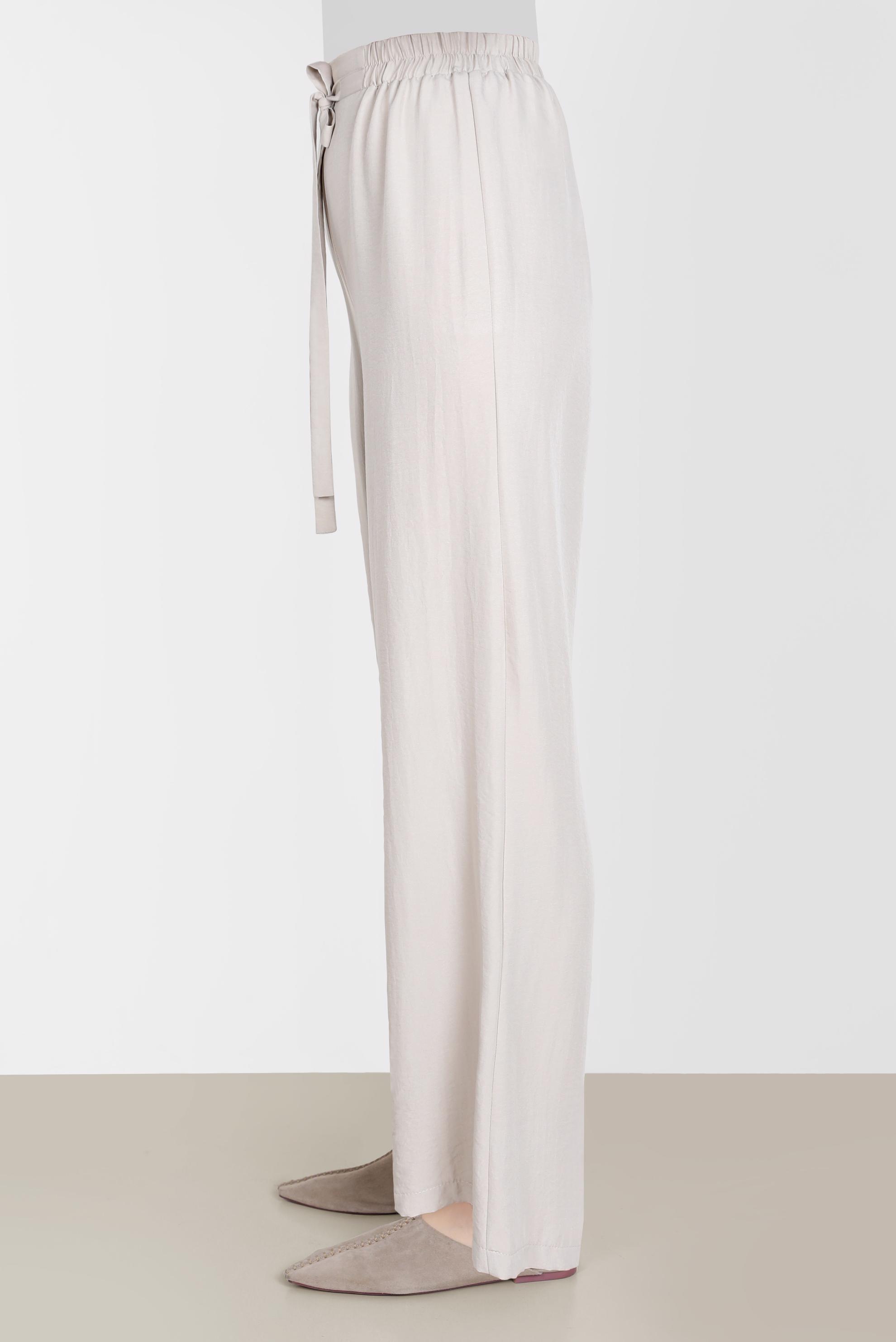 Tesettür giyim BEJ BELİ LASTİKLİ PANTOLON 70356 