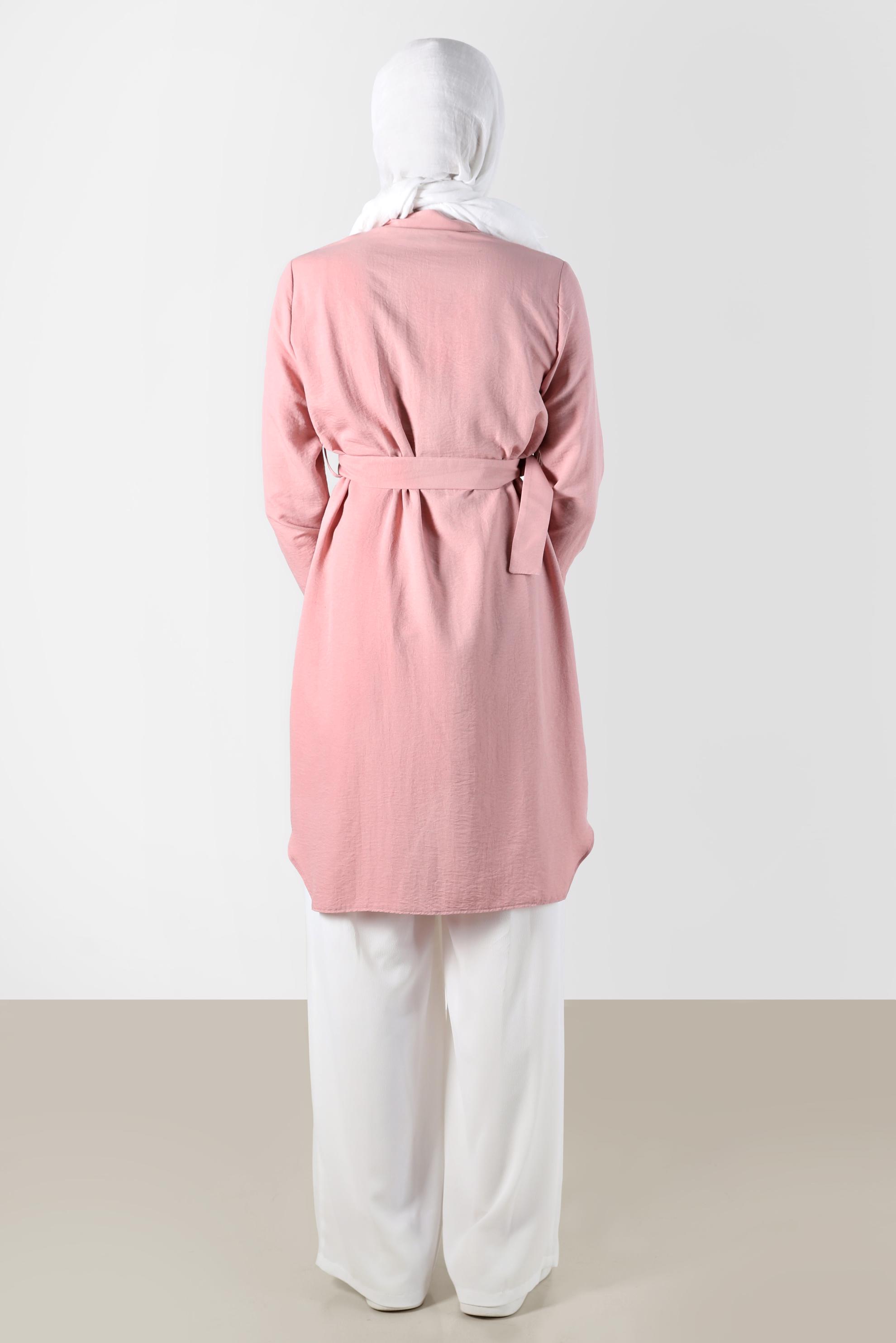 Tesettür giyim BEYAZ BELİ LASTİKLİ PANTOLON 70357 