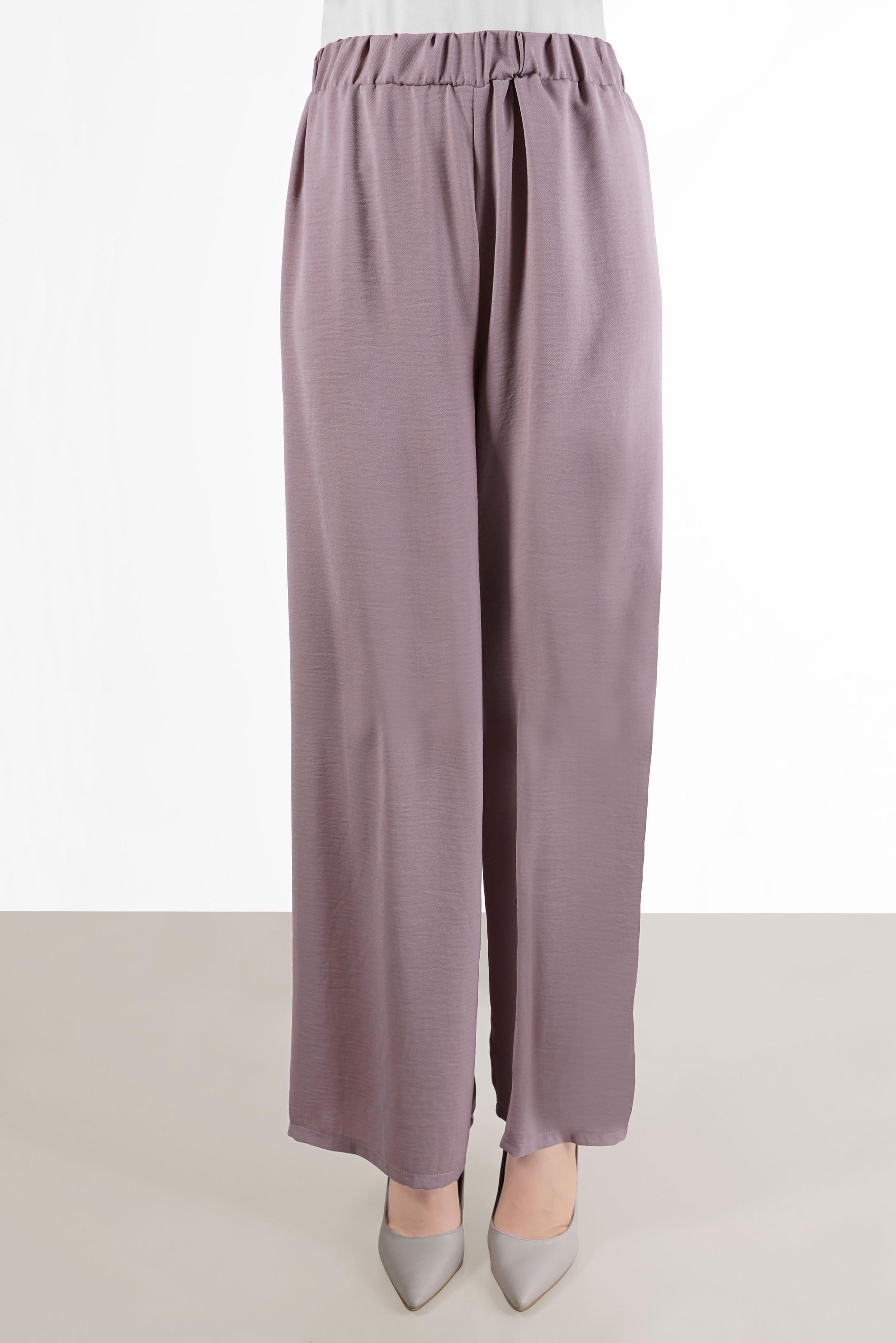 Tesettür giyim MÜRDÜM BELİ LASTİKLİ PANTOLON 70358 