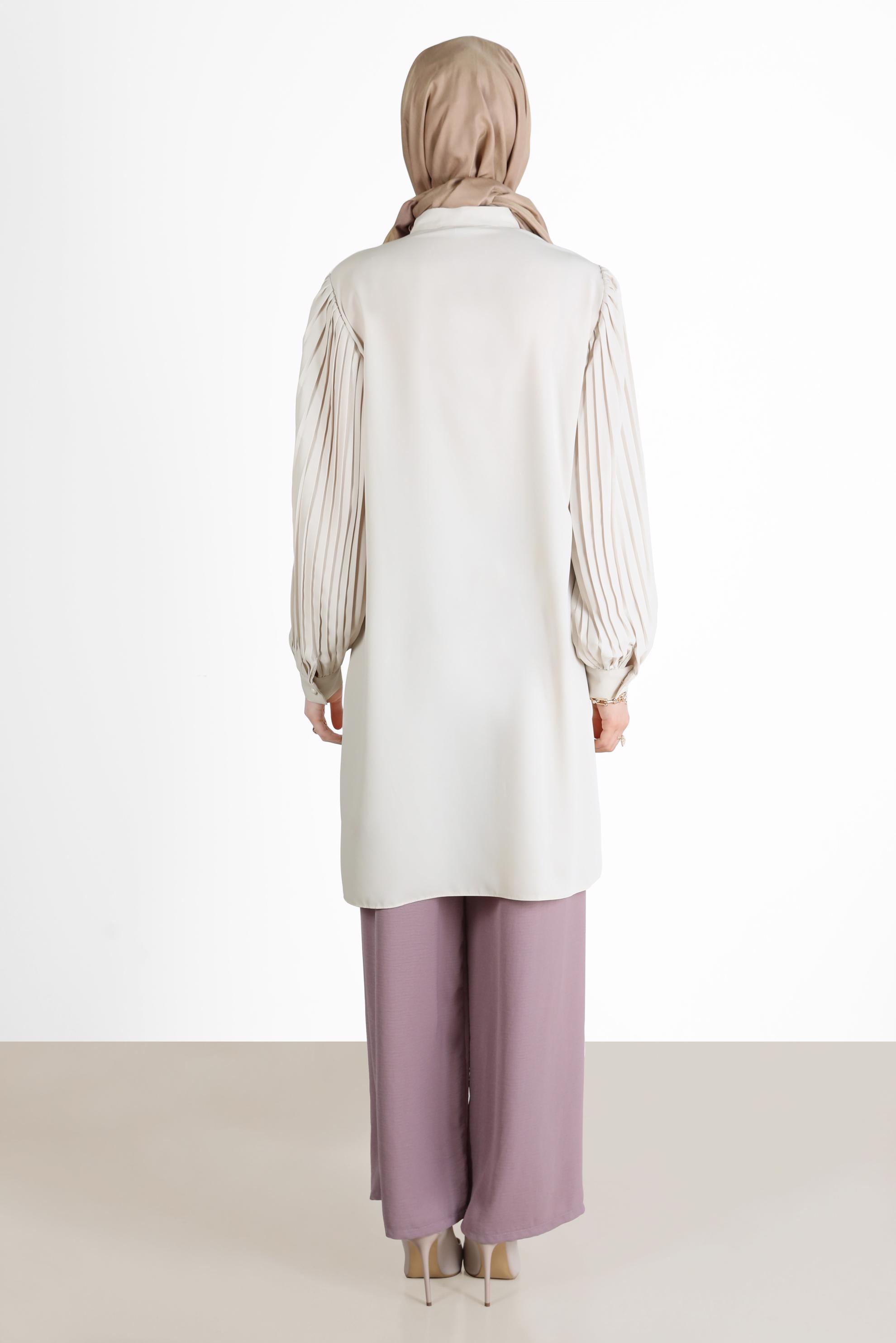 Tesettür giyim MÜRDÜM BELİ LASTİKLİ PANTOLON 70358 