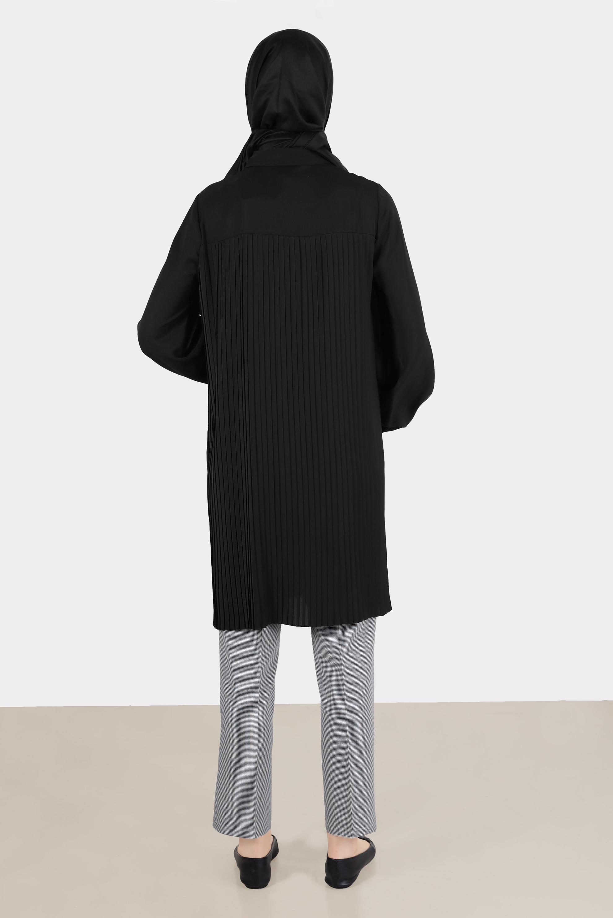 Tesettür giyim SİYAH PÖTİKARE KLASİK PANTOLON 70360-1 