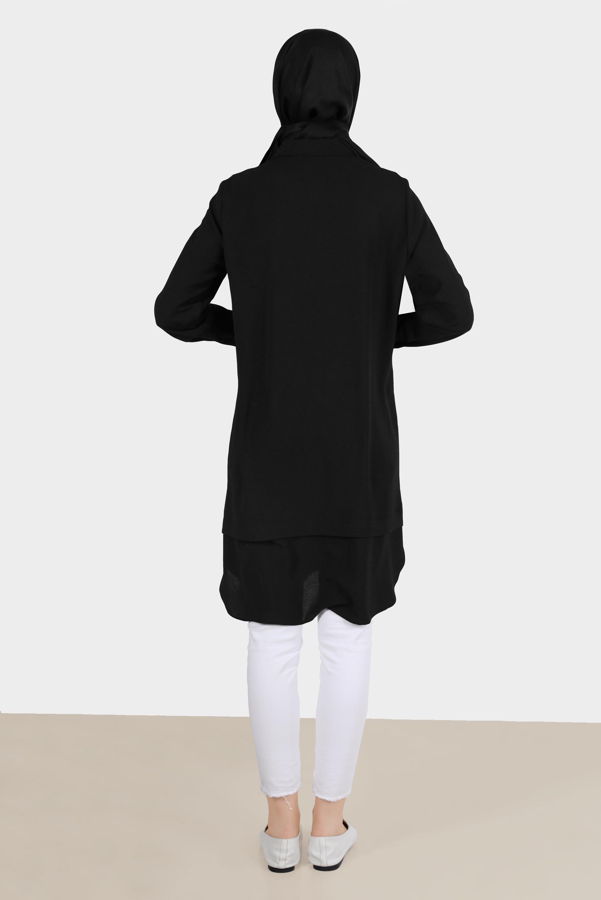 Vêtements hijab BLANC PANTALON DÉTAILS PLIS 70363