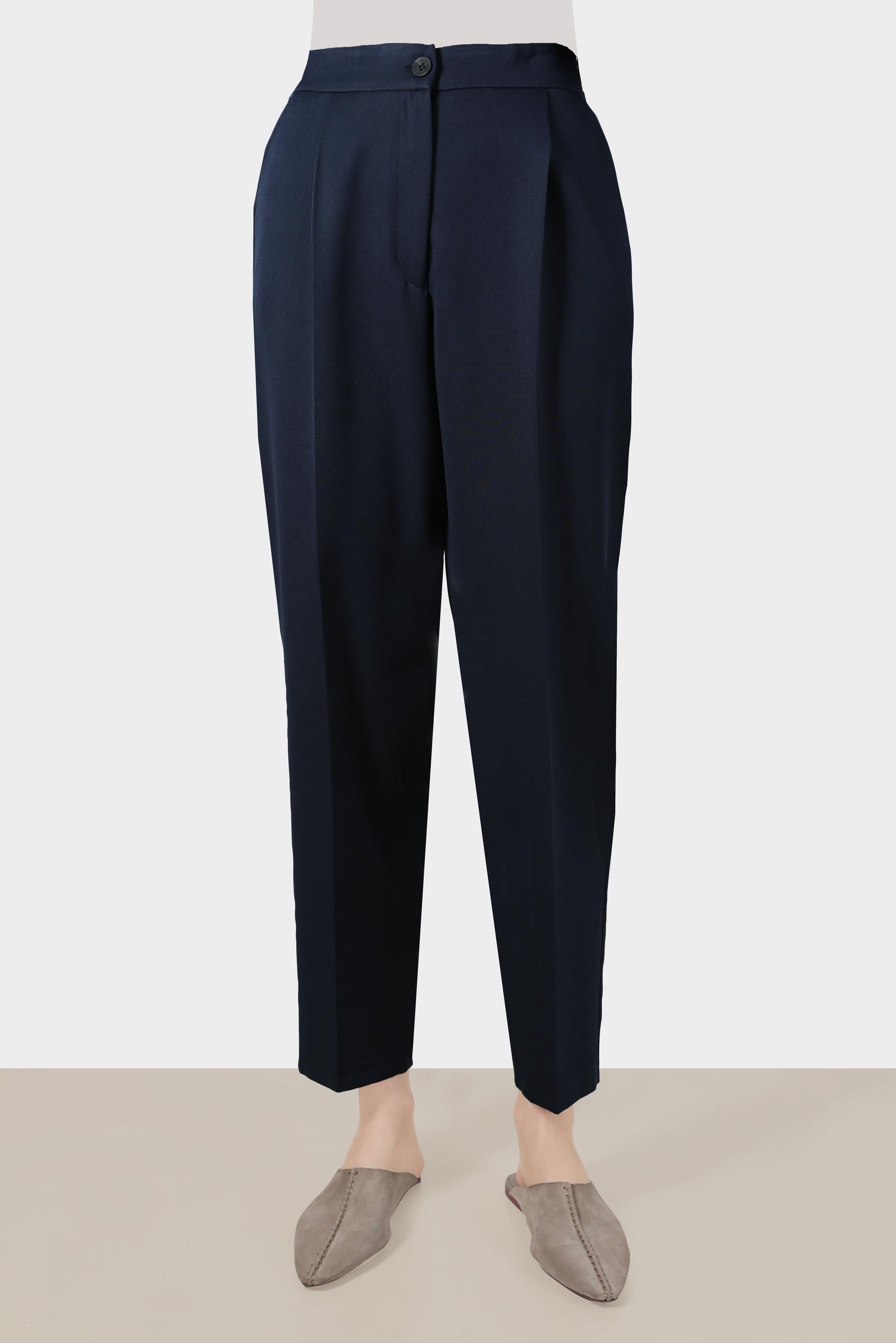 Tesettür giyim LACİVERT PİLE DETAYLI PANTOLON 70363 