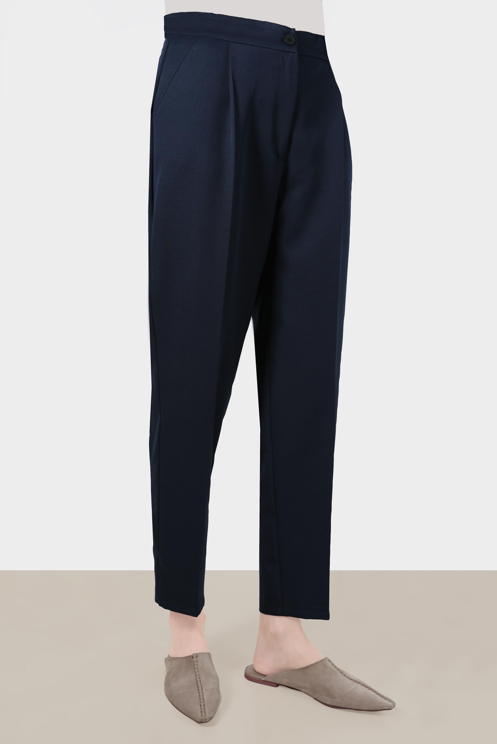 Tesettür giyim LACİVERT PİLE DETAYLI PANTOLON 70363 