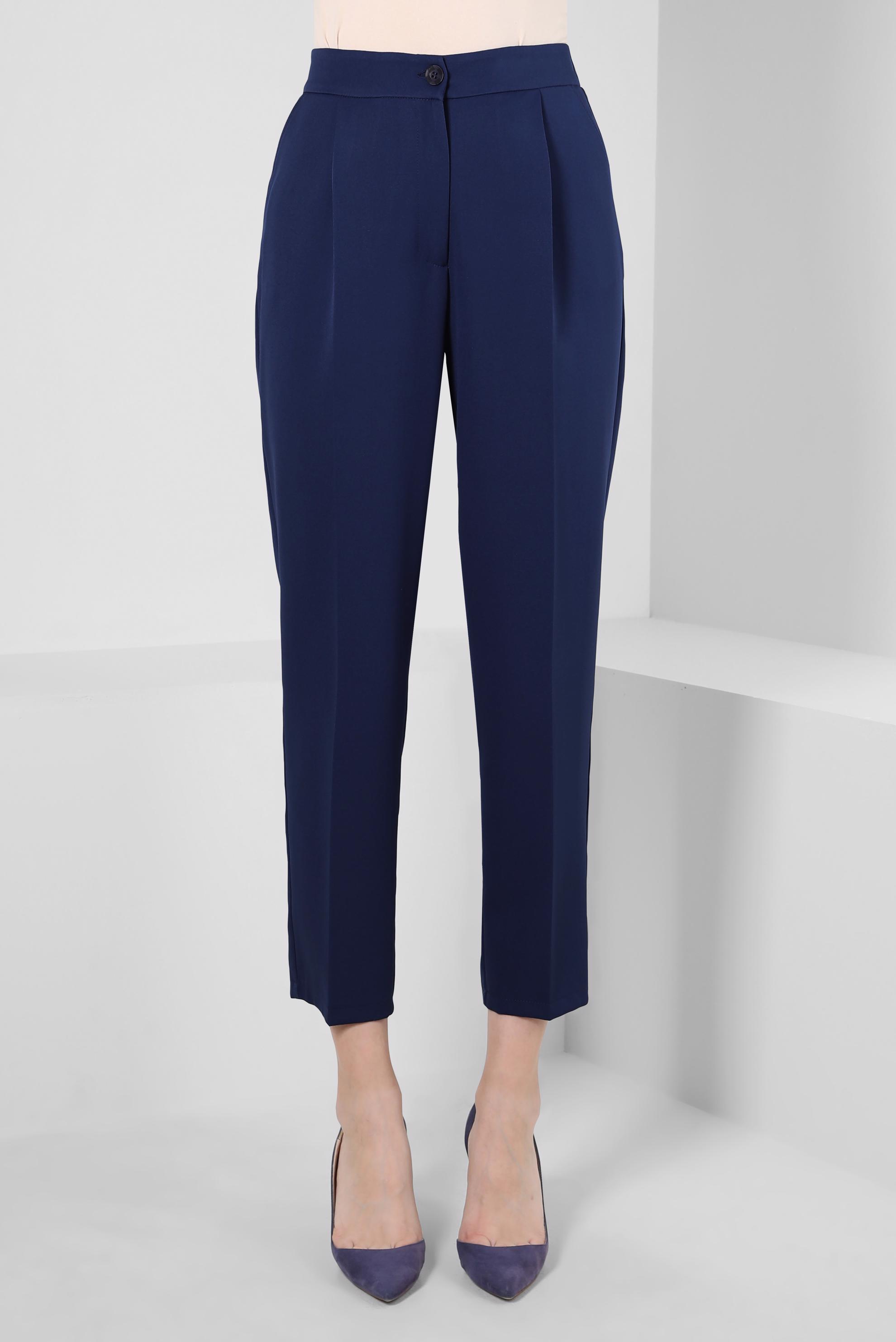 Tesettür giyim LACİVERT PİLE DETAYLI PANTOLON 70363 