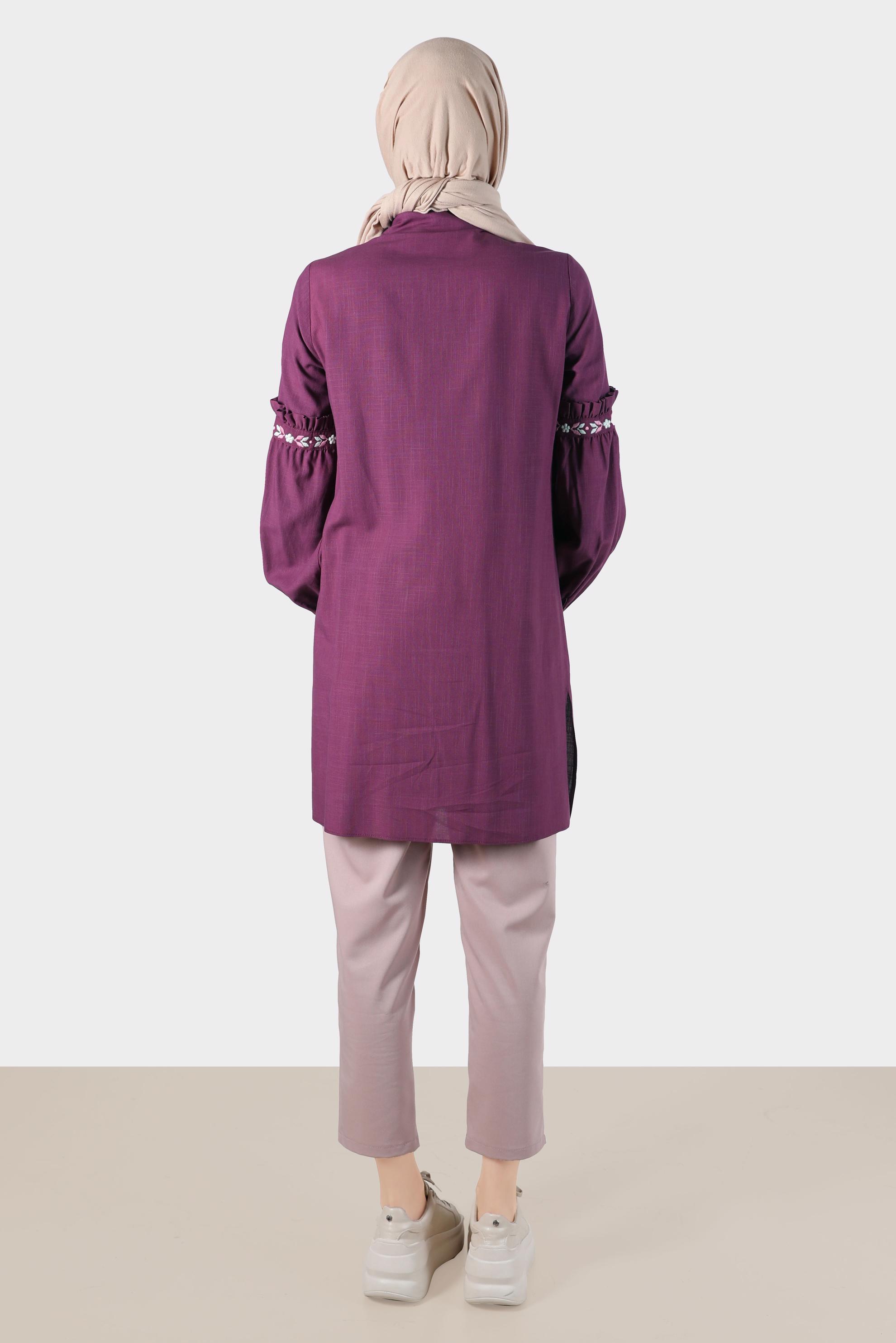 Hijab clothing PINK ELASTIC WAIST TROUSERS 70364 