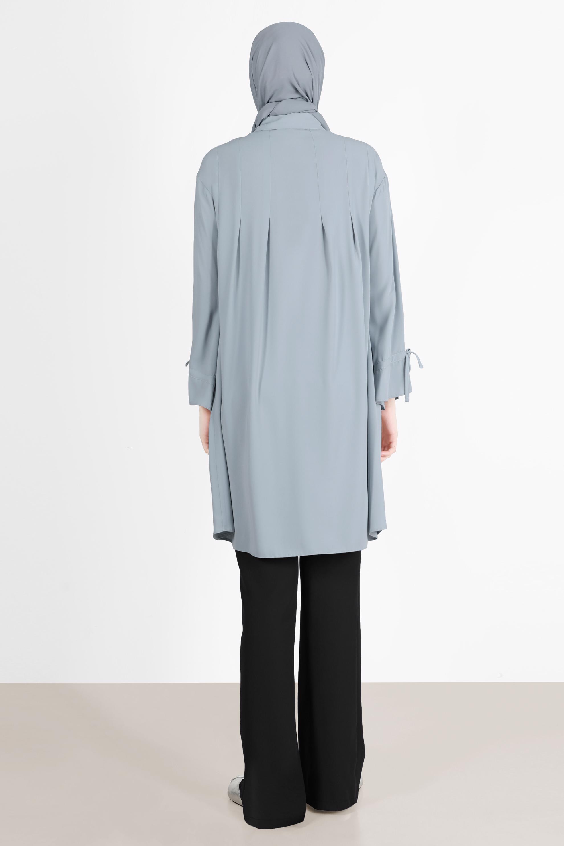 Tesettür giyim SİYAH YIRTMAÇ DETAYLI PANTOLON 70366 