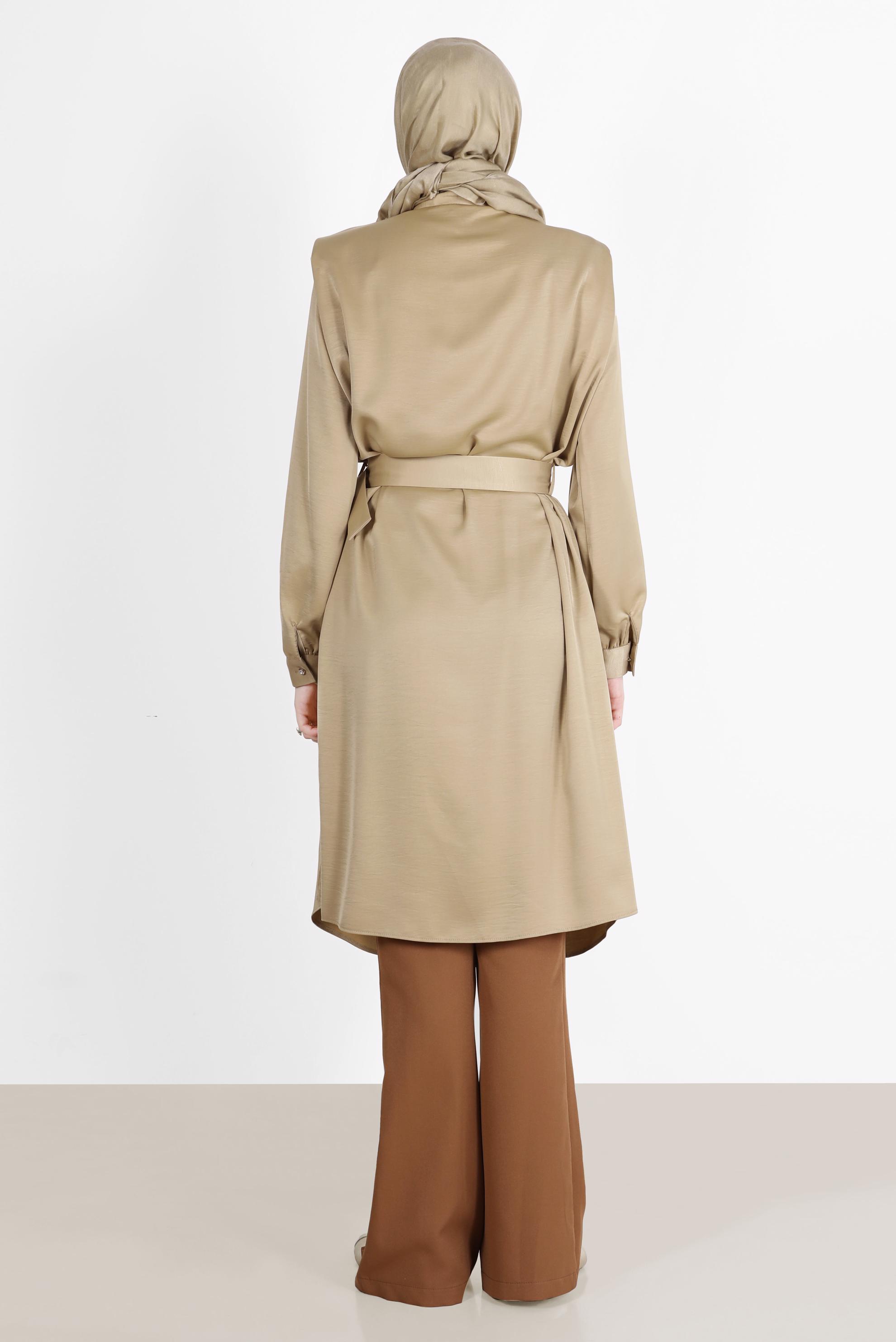 Vêtements hijab JAUNE PANTALON DÉTAILS FENTES 70366