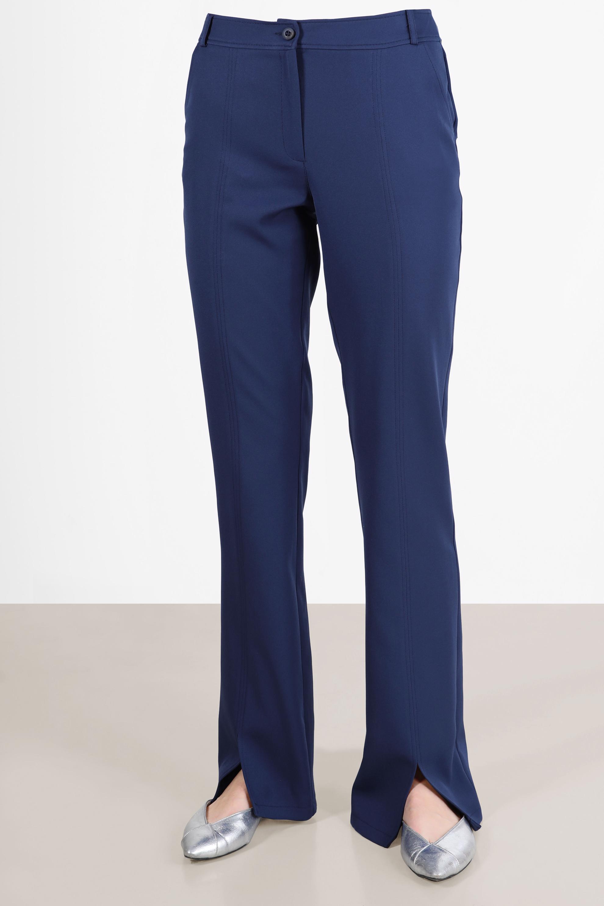 Tesettür giyim LACİVERT YIRTMAÇ DETAYLI PANTOLON 70366 