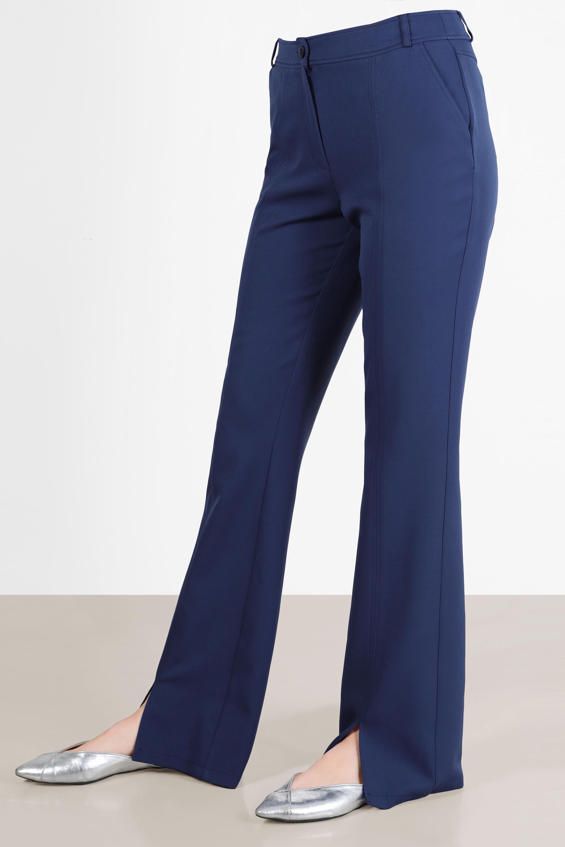 Tesettür giyim LACİVERT YIRTMAÇ DETAYLI PANTOLON 70366 