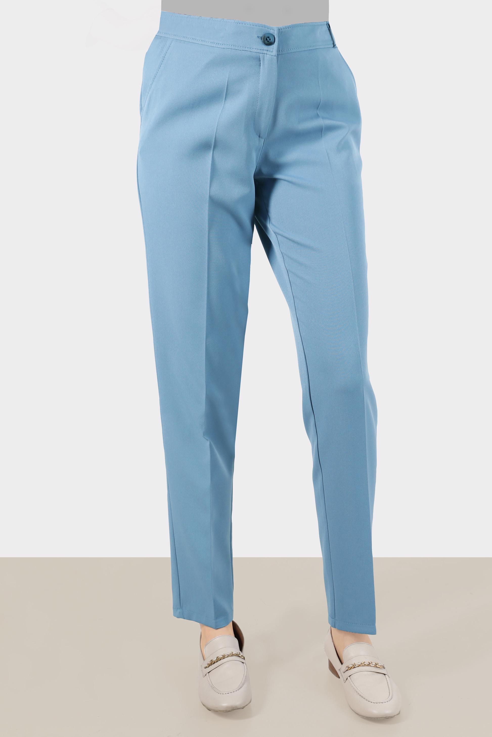 Tesettür giyim MAVİ KLASİK KESİM PANTOLON 70367