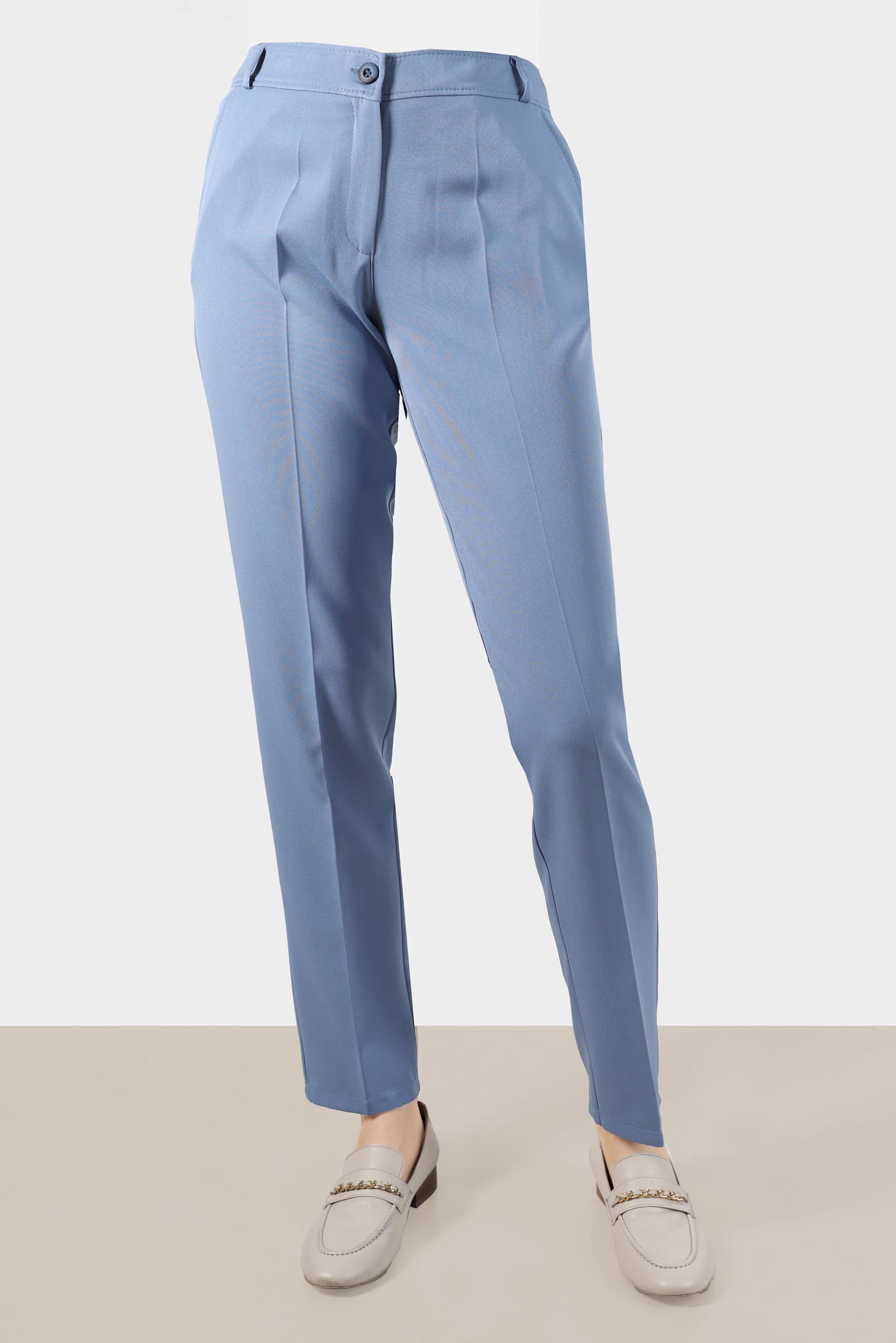 Tesettür giyim MAVİ KLASİK KESİM PANTOLON 70367