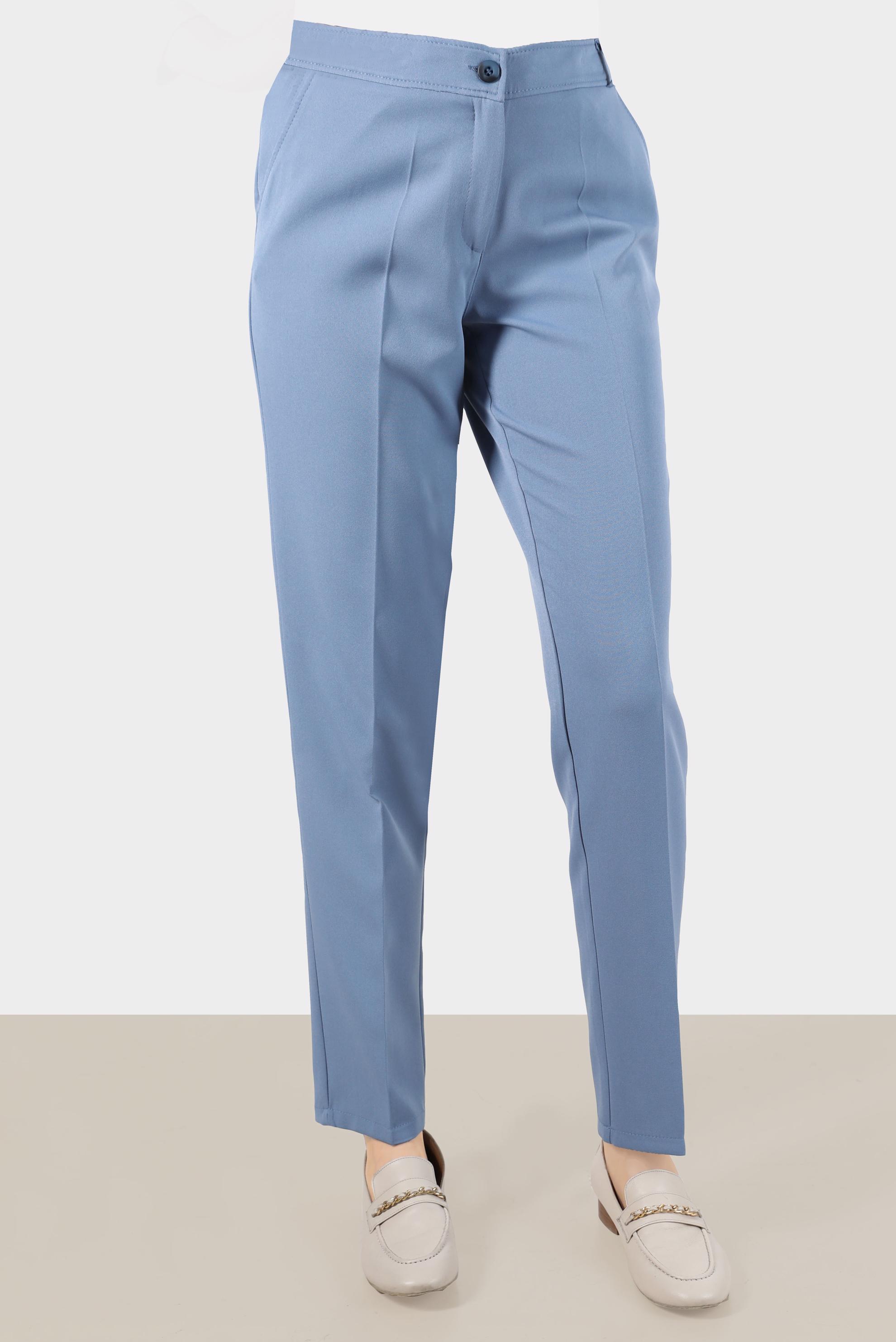 Tesettür giyim MAVİ KLASİK KESİM PANTOLON 70367