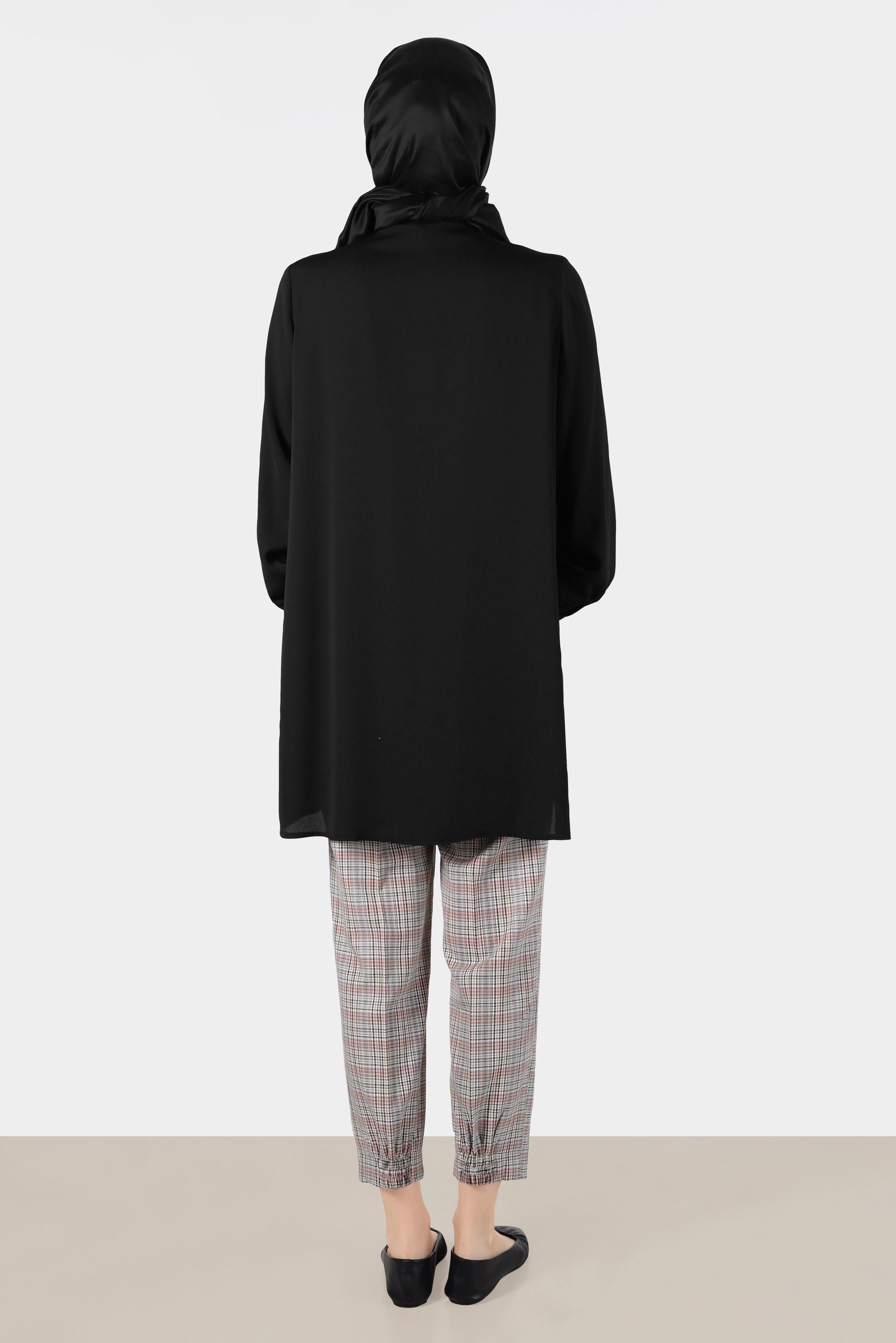 Tesettür giyim KIRMIZI EKOSE PANTOLON 70368 