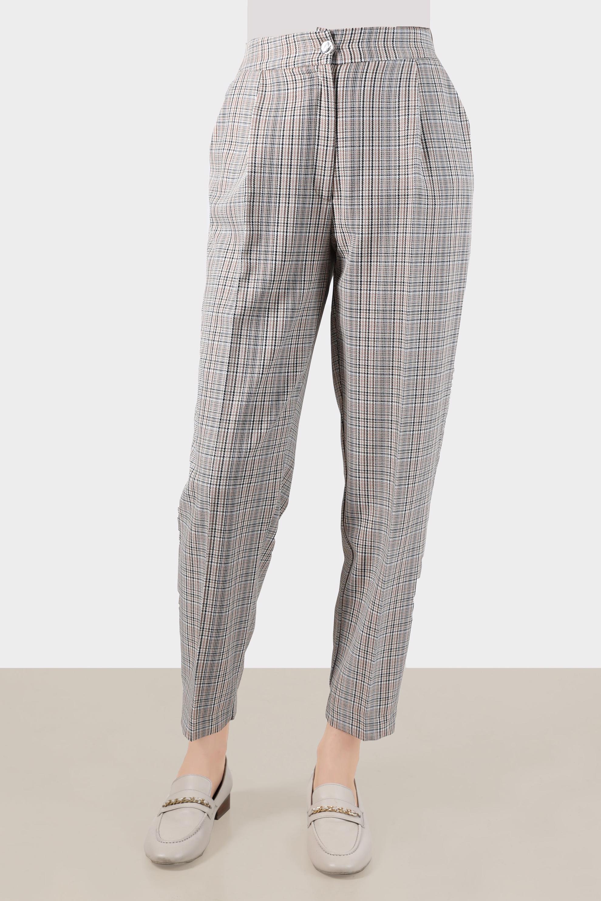 Tesettür giyim SARI EKOSE PANTOLON 70368 