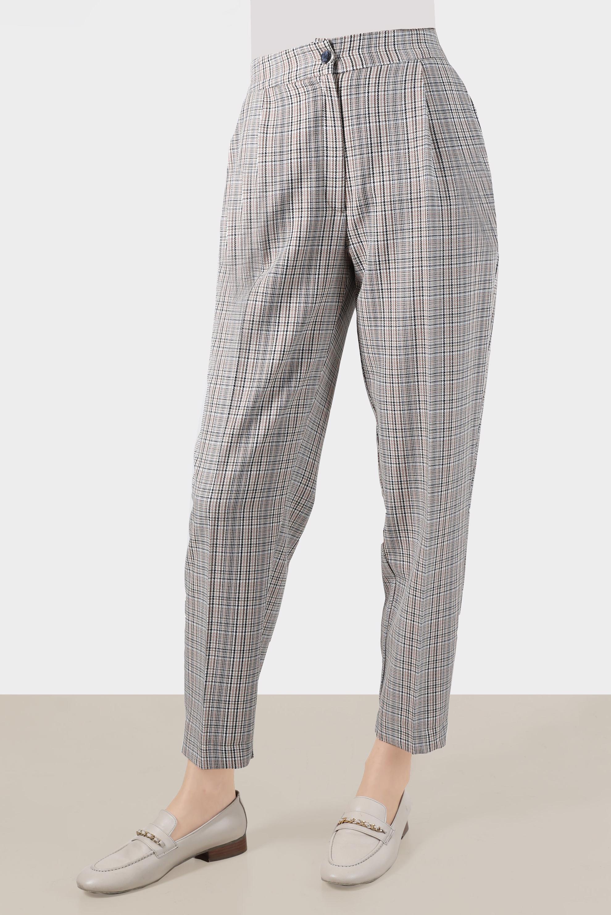 Tesettür giyim SARI EKOSE PANTOLON 70368 