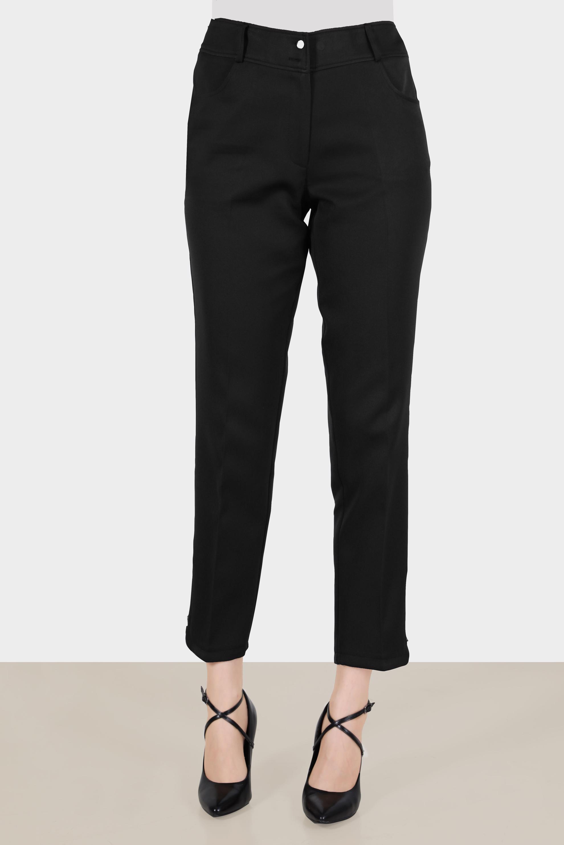 Tesettür giyim SİYAH PAÇASI FERMUAR DETAYLI PANTOLON 70369 