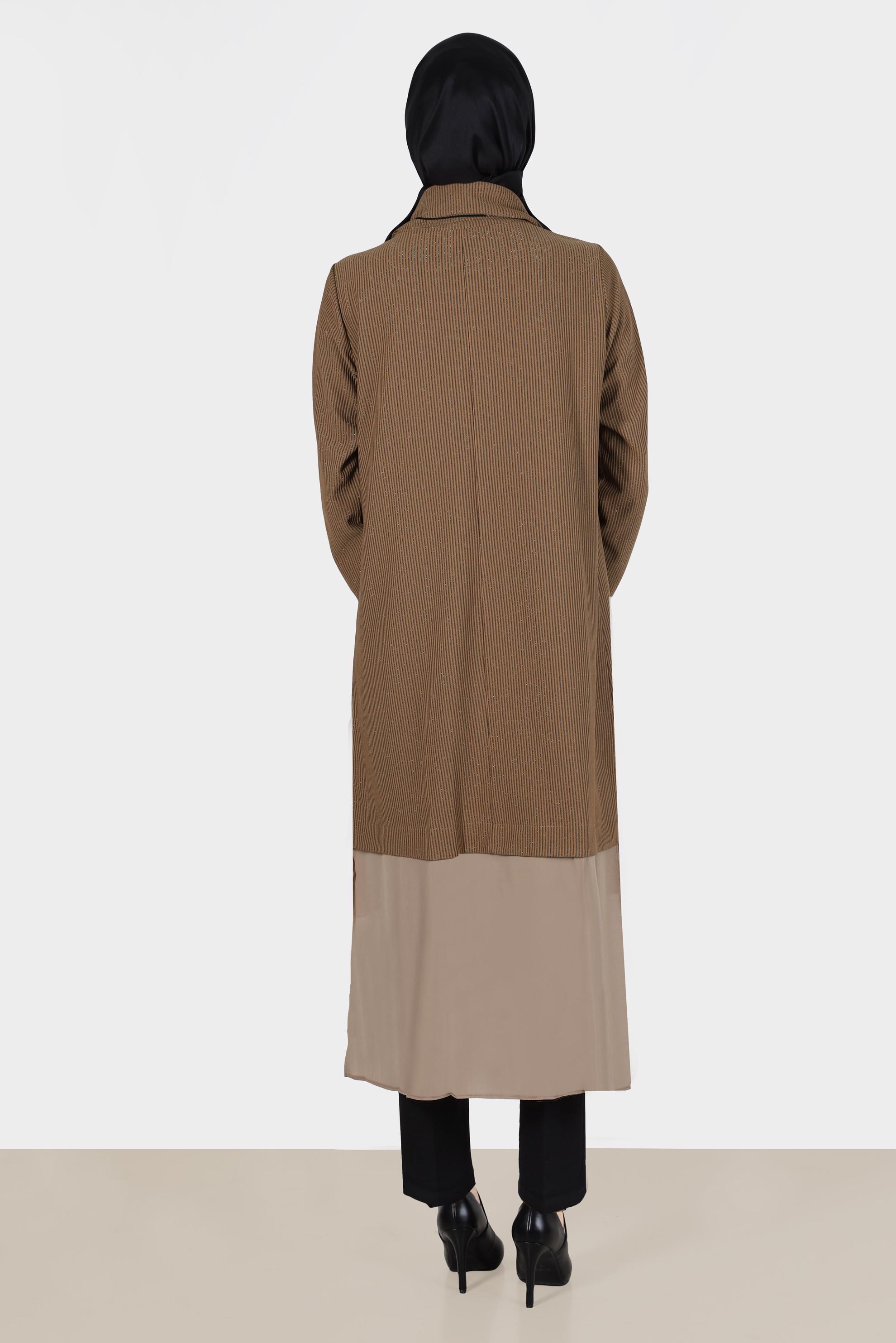 Tesettür giyim SİYAH PAÇASI FERMUAR DETAYLI PANTOLON 70369 