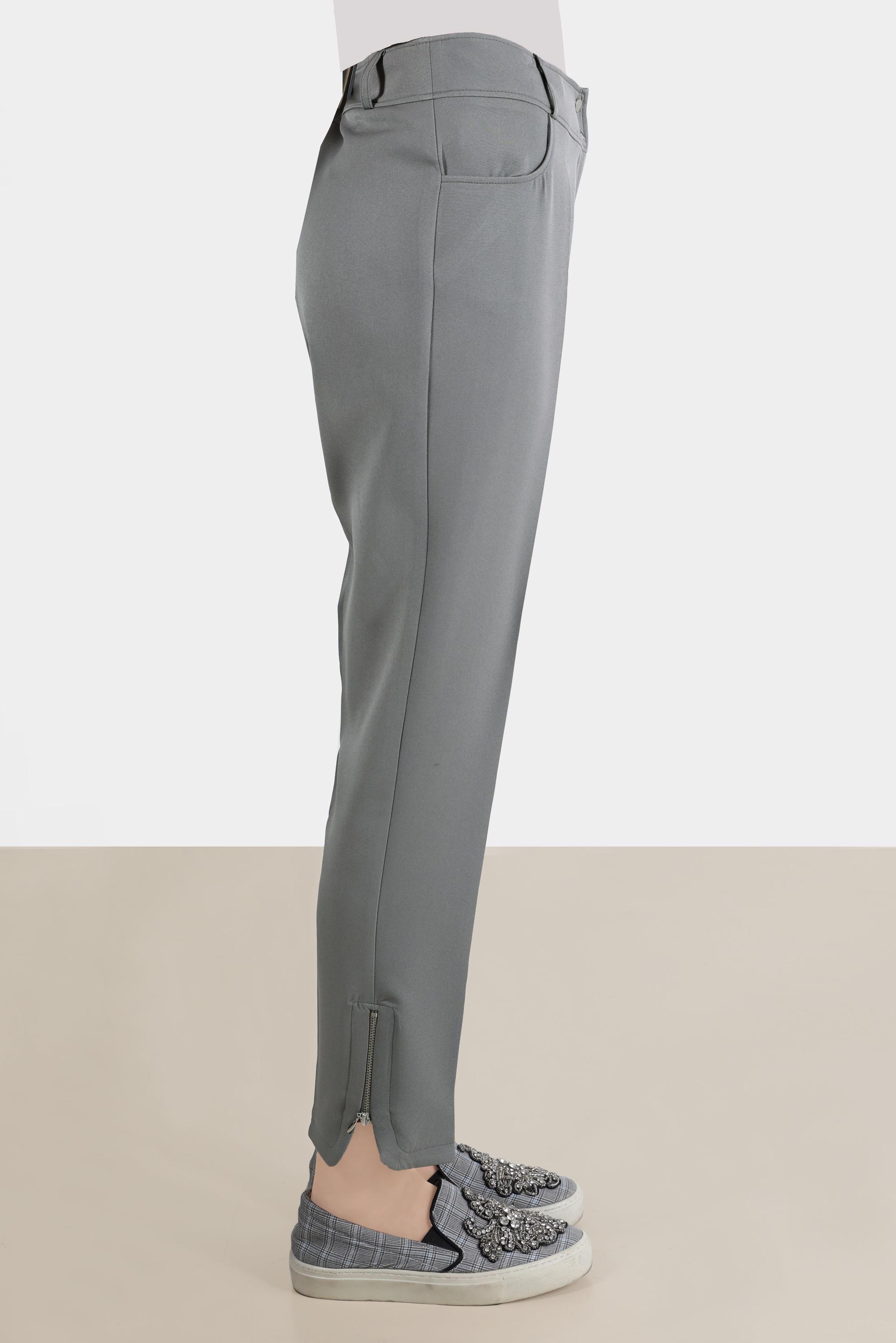 Tesettür giyim GRİ PAÇASI FERMUAR DETAYLI PANTOLON 70369 