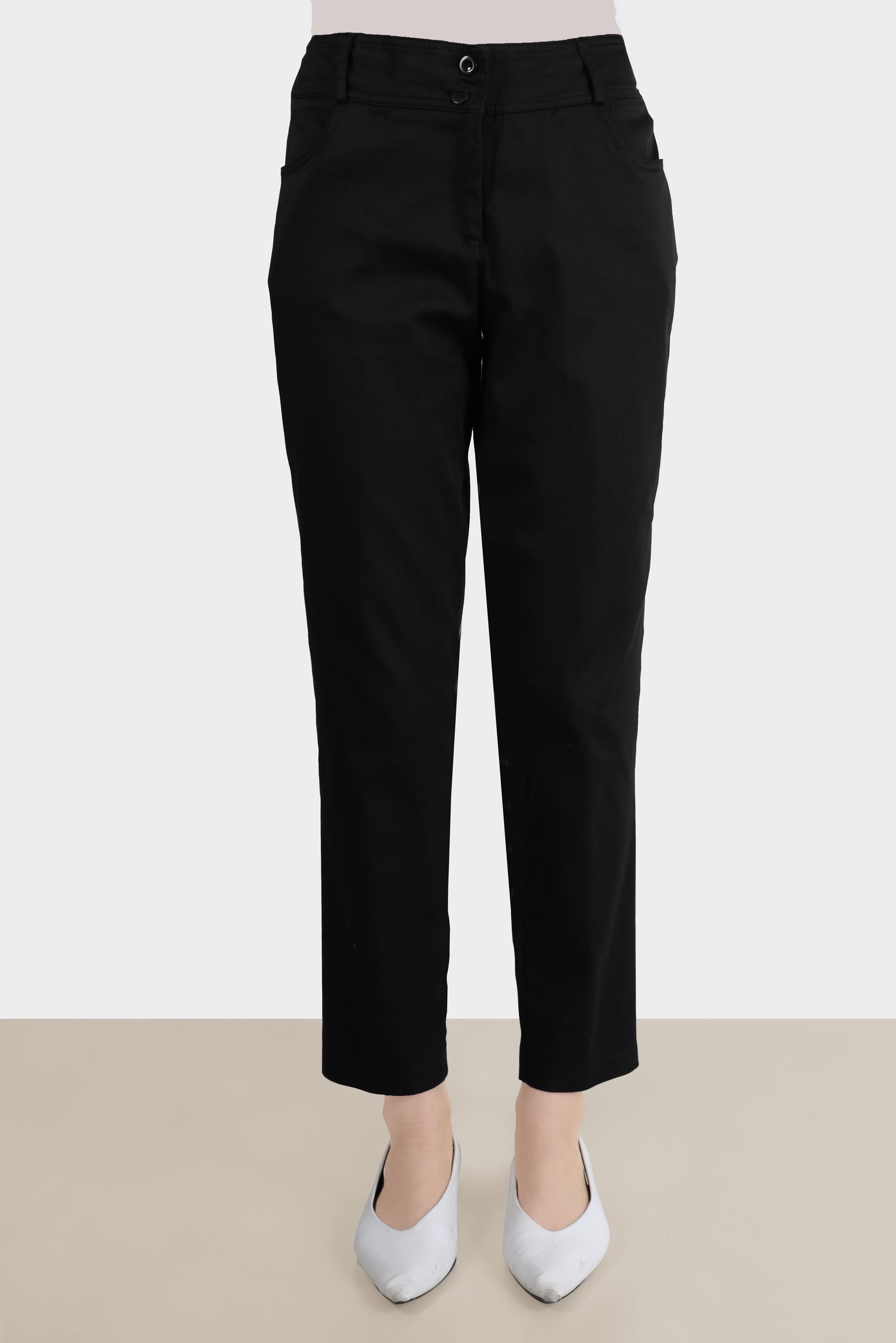 Tesettür giyim SİYAH BORU PAÇA PANTOLON 70370 