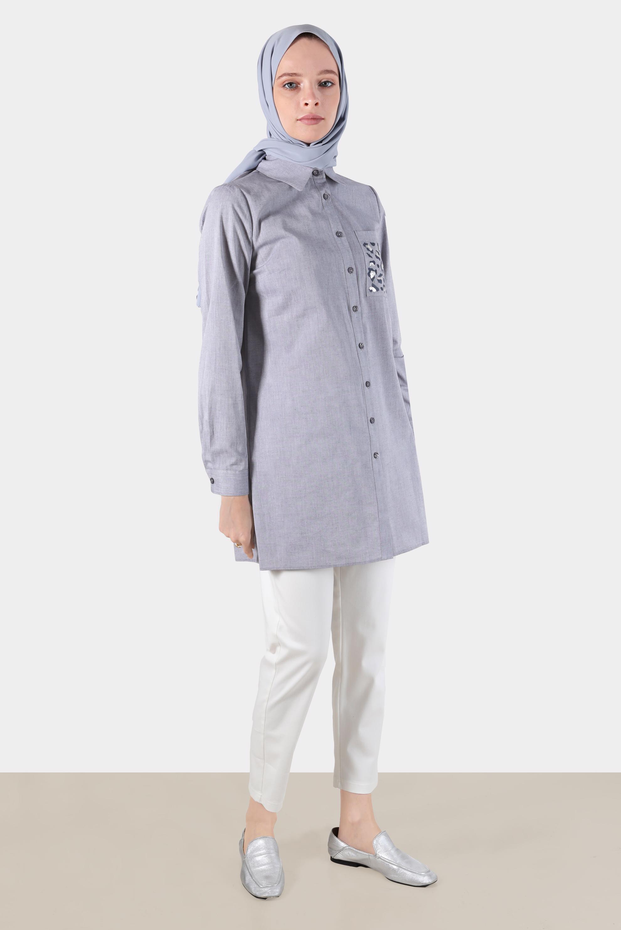 Tesettür giyim BEYAZ BORU PAÇA PANTOLON 70370 