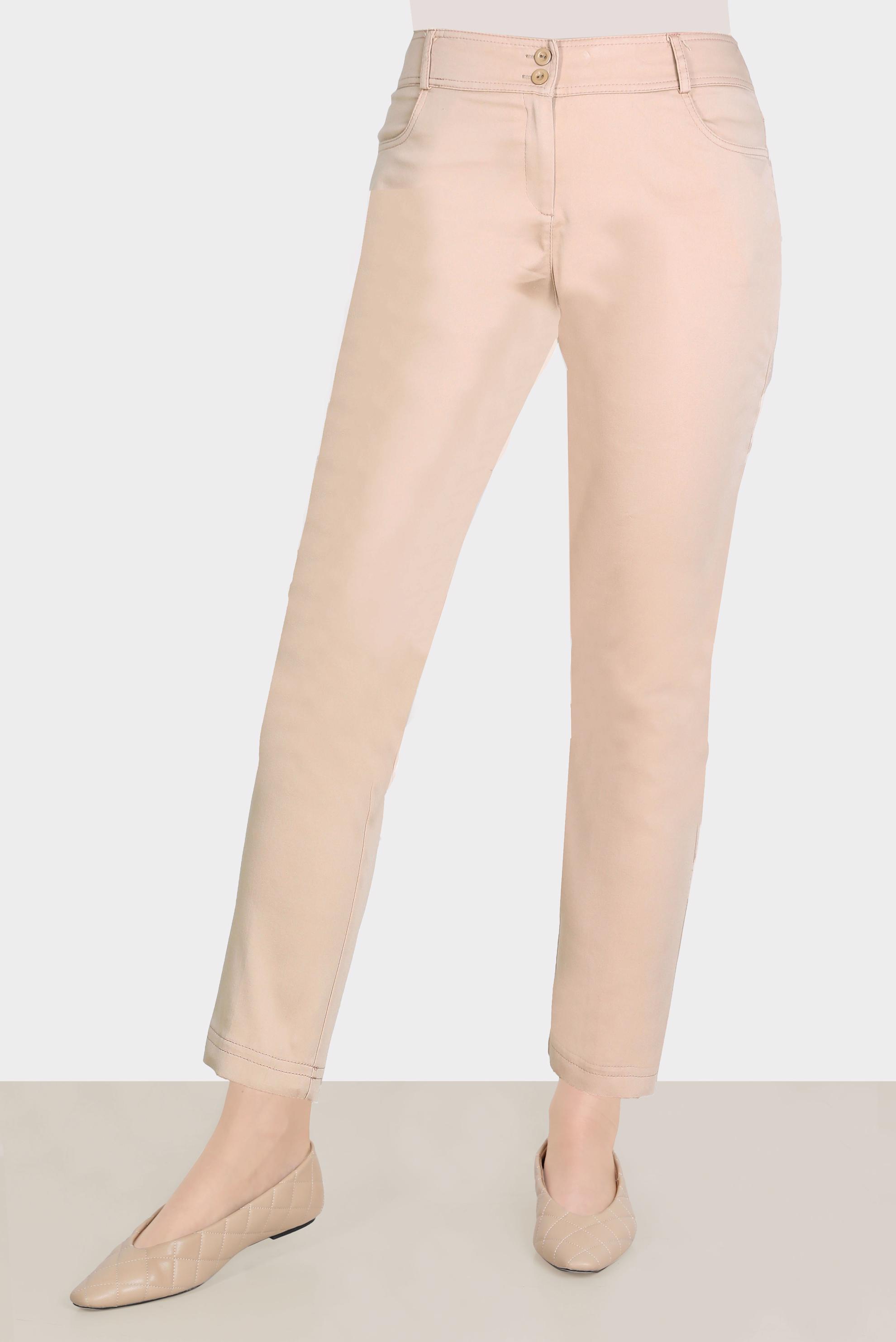 Tesettür giyim BEJ BORU PAÇA PANTOLON 70370 