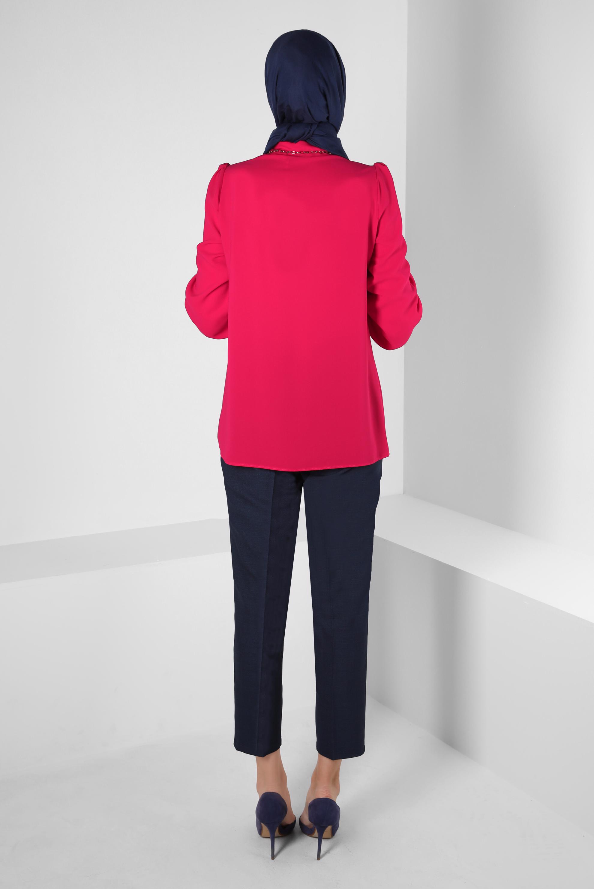 Tesettür giyim LACİVERT DAR PAÇA PANTOLON 70371