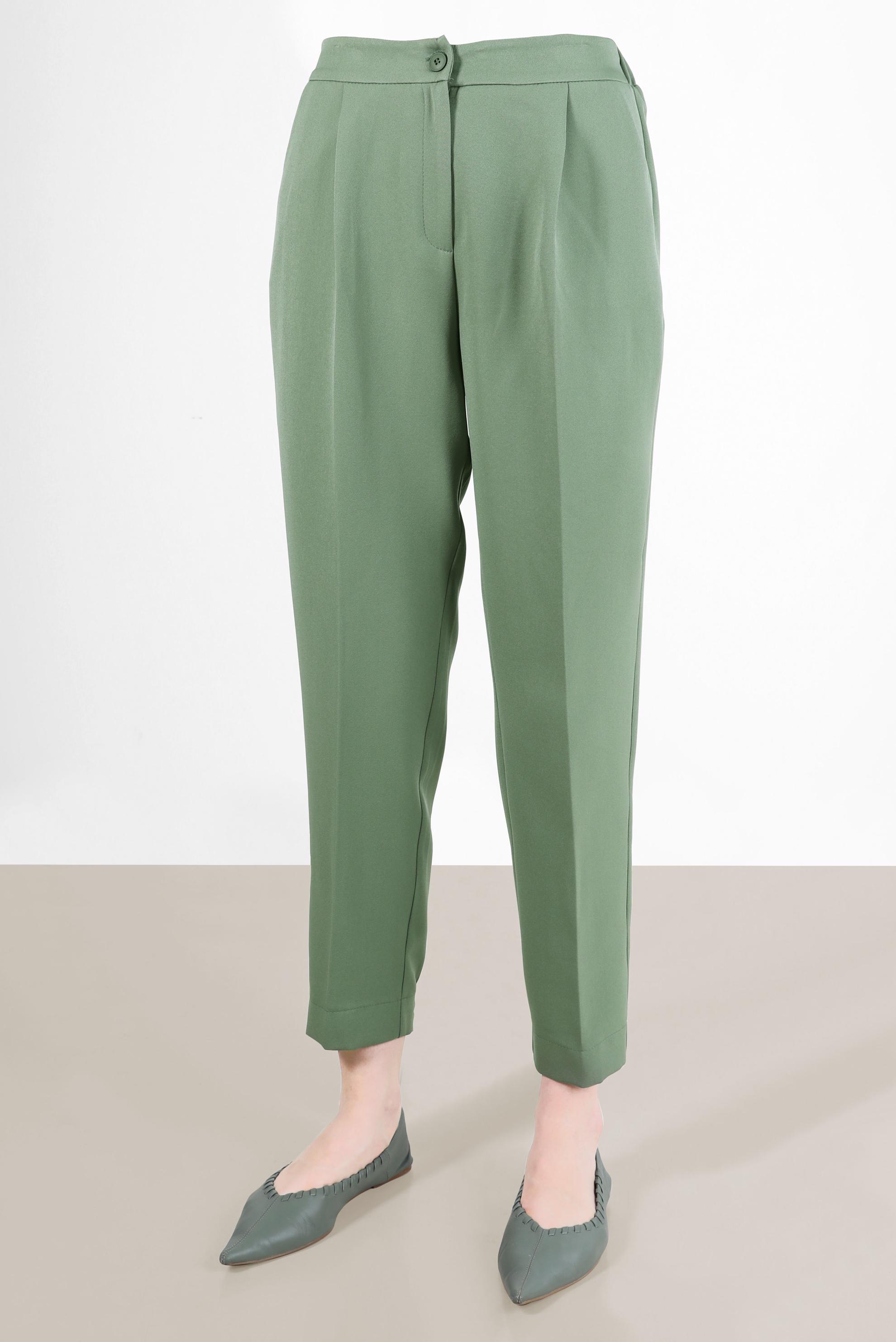 Hijab clothing GREEN CARROT TROUSERS WITH ELASTIC CUFFS 70373 