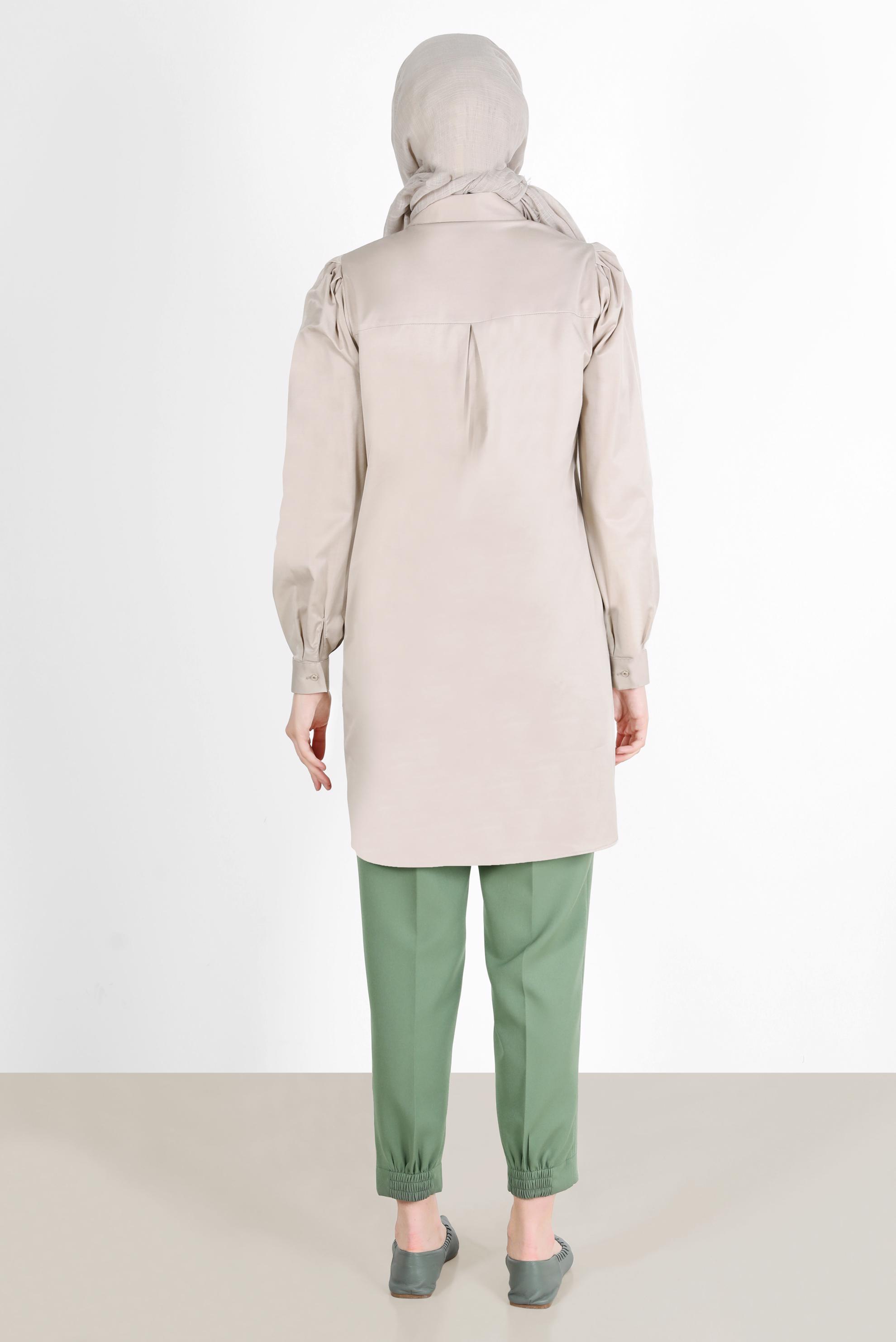 Hijab clothing GREEN CARROT TROUSERS WITH ELASTIC CUFFS 70373 