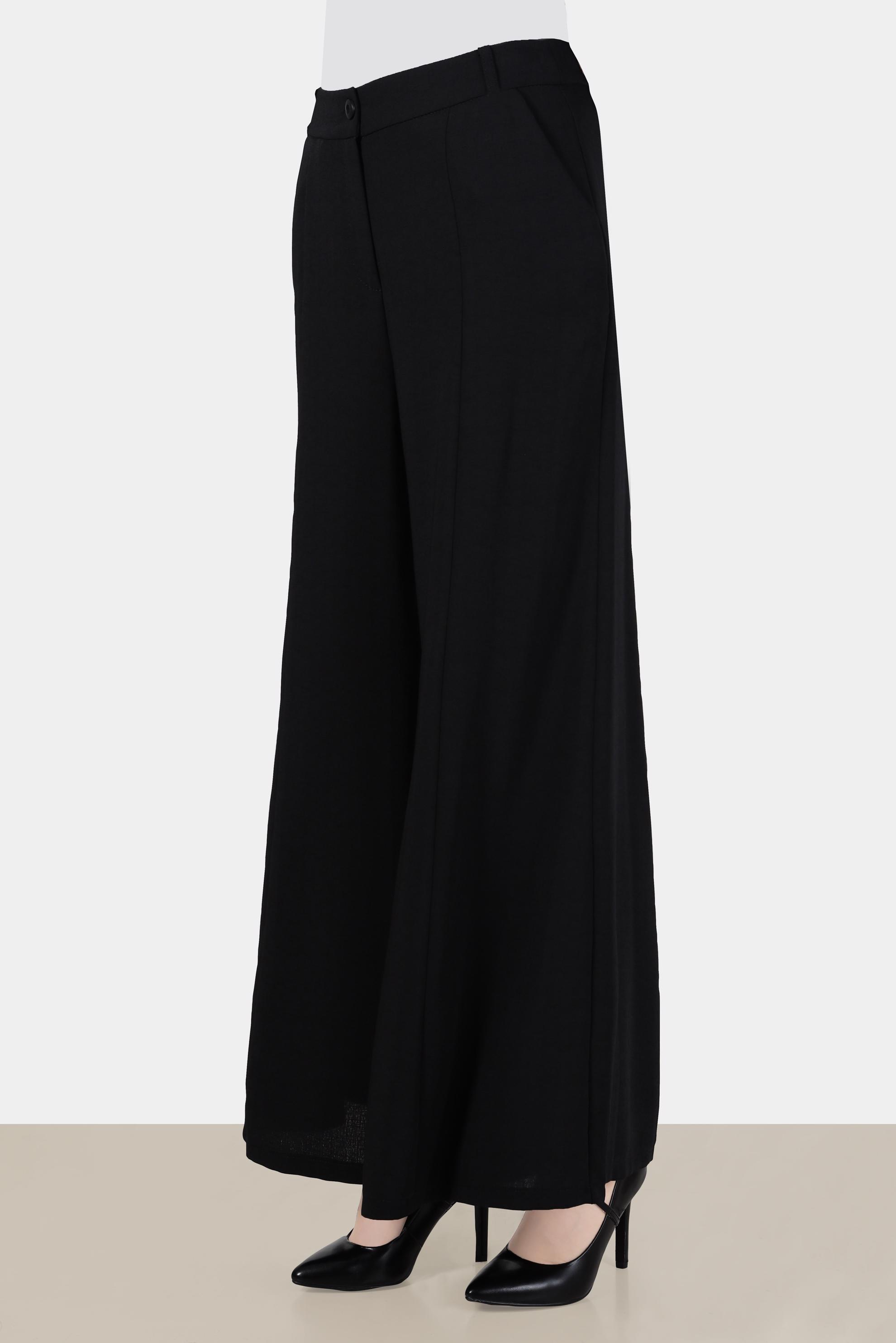 Tesettür giyim SİYAH BOL PAÇA PANTOLON 70376 