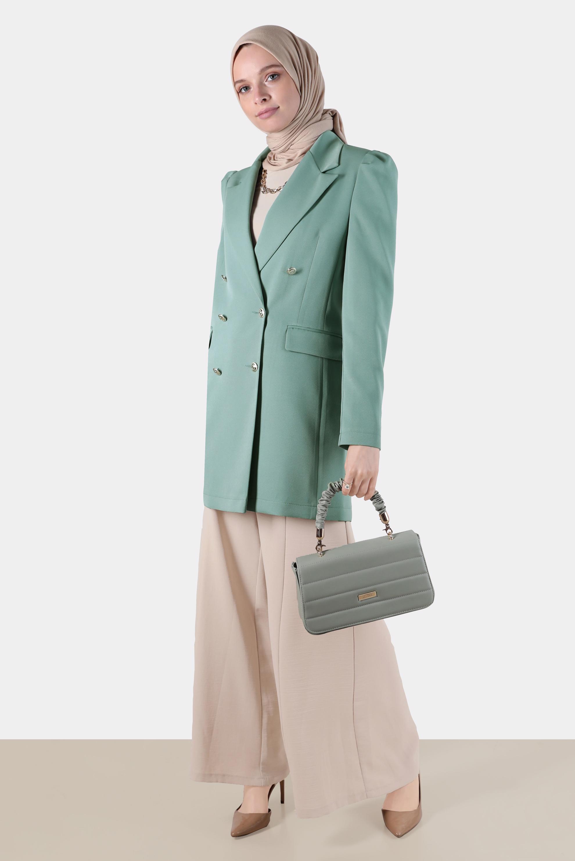 Hijab clothing BEIGE WIDE LEG TROUSERS 70376