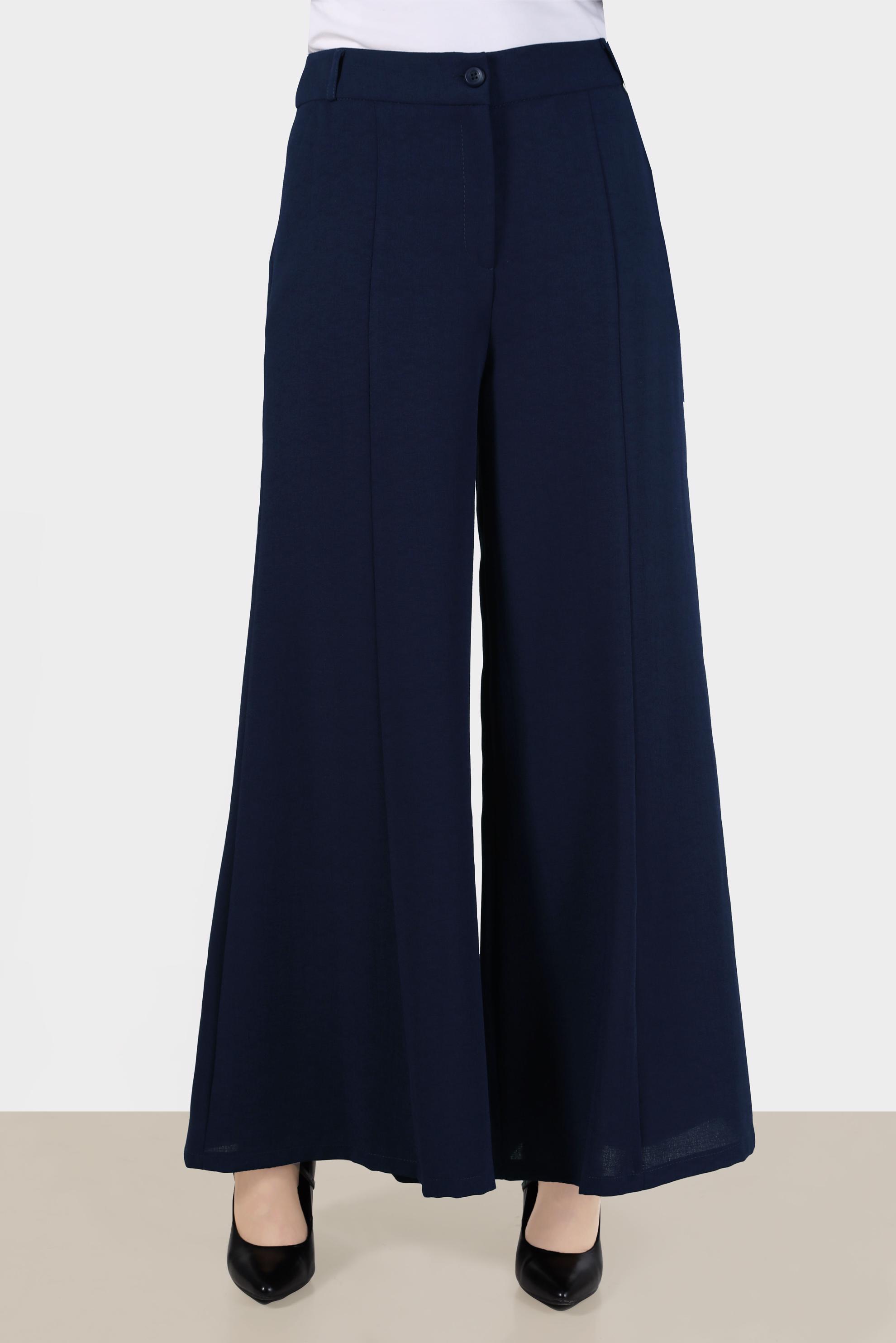 Tesettür giyim LACİVERT BOL PAÇA PANTOLON 70376 