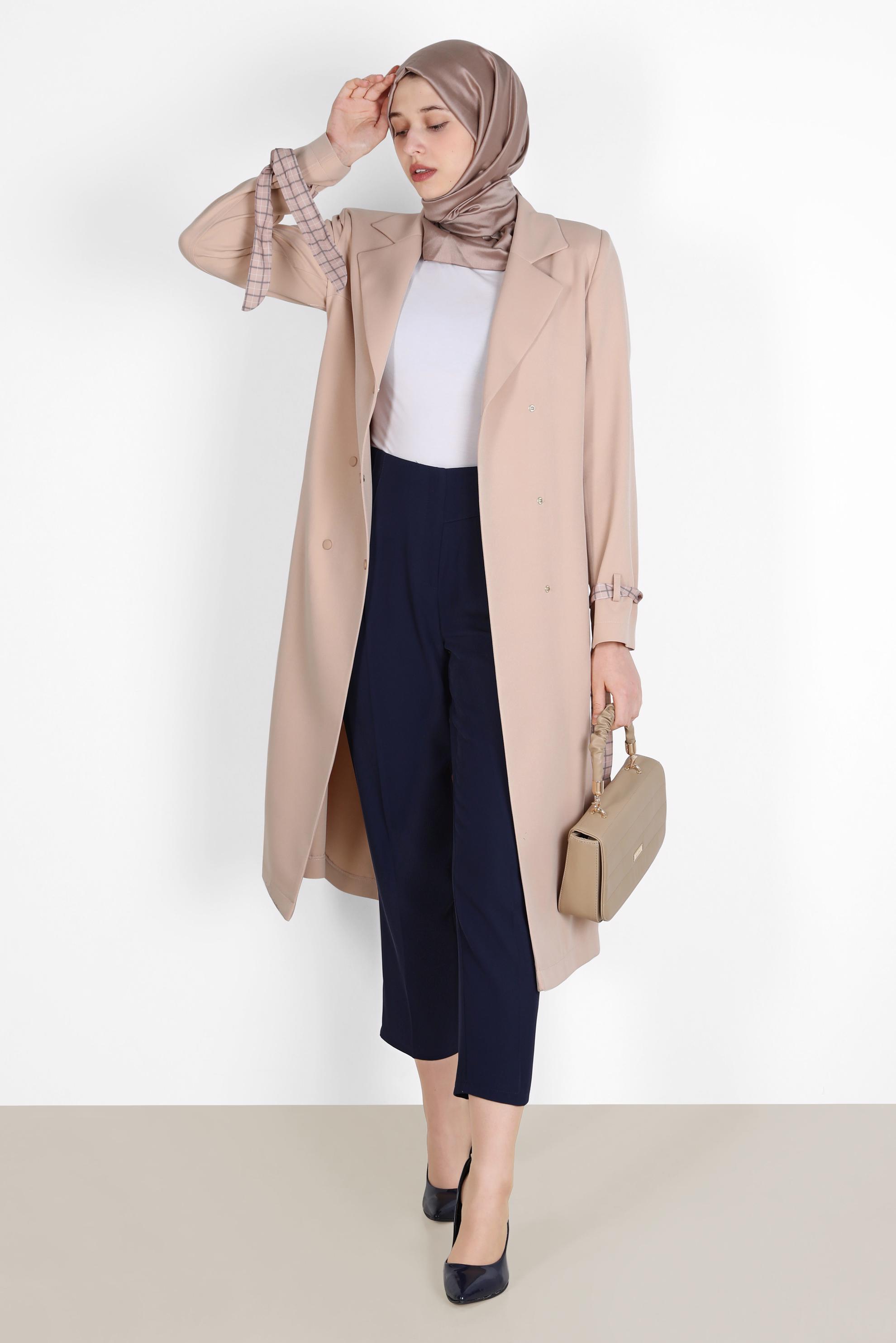 Tesettür giyim LACİVERT KLASİK KESİM PANTOLON 70379