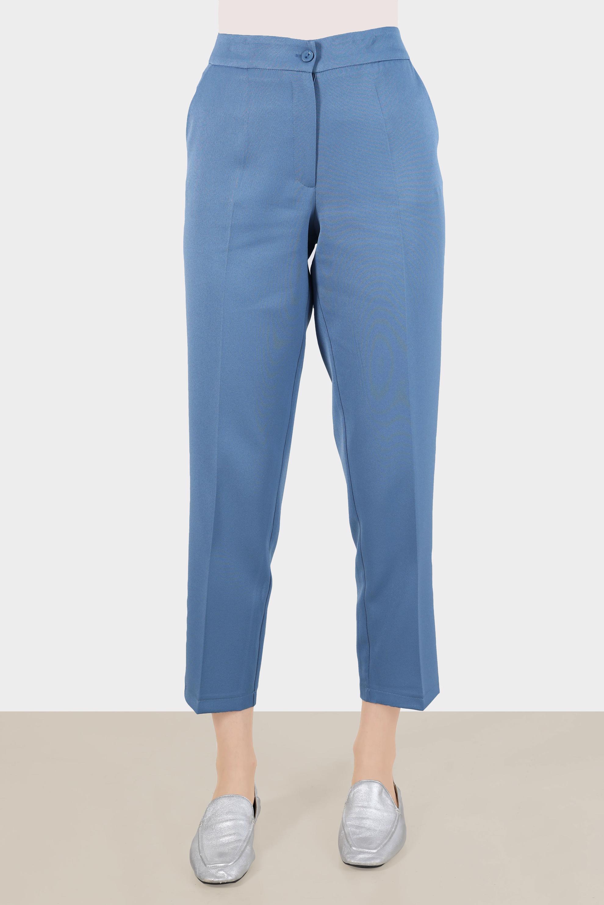 Tesettür giyim LACİVERT NAKIŞLI PANTOLON 70382