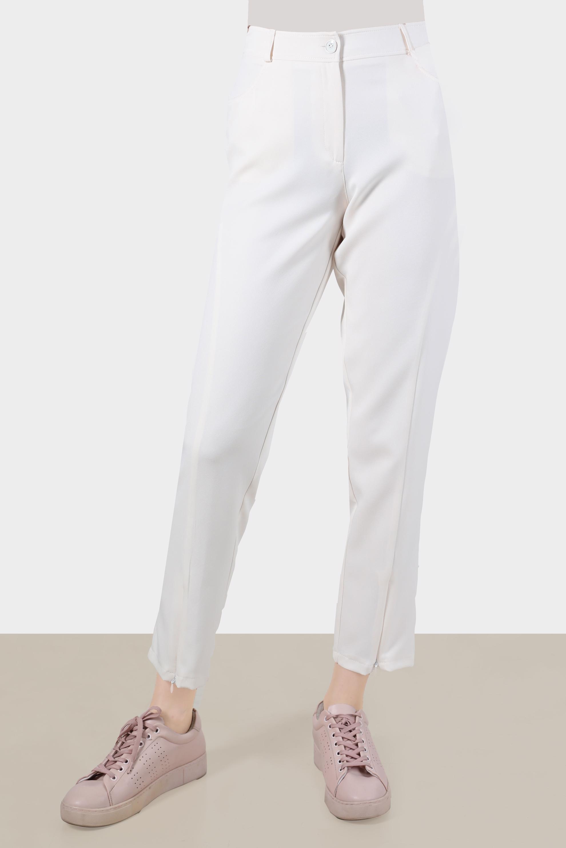 Hijab clothing WHITE ZIPPER DETAIL TROUSERS 70383 